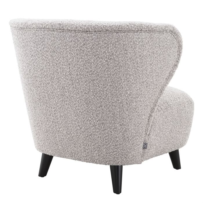 Fauteuil Hydra Gris Bouclé