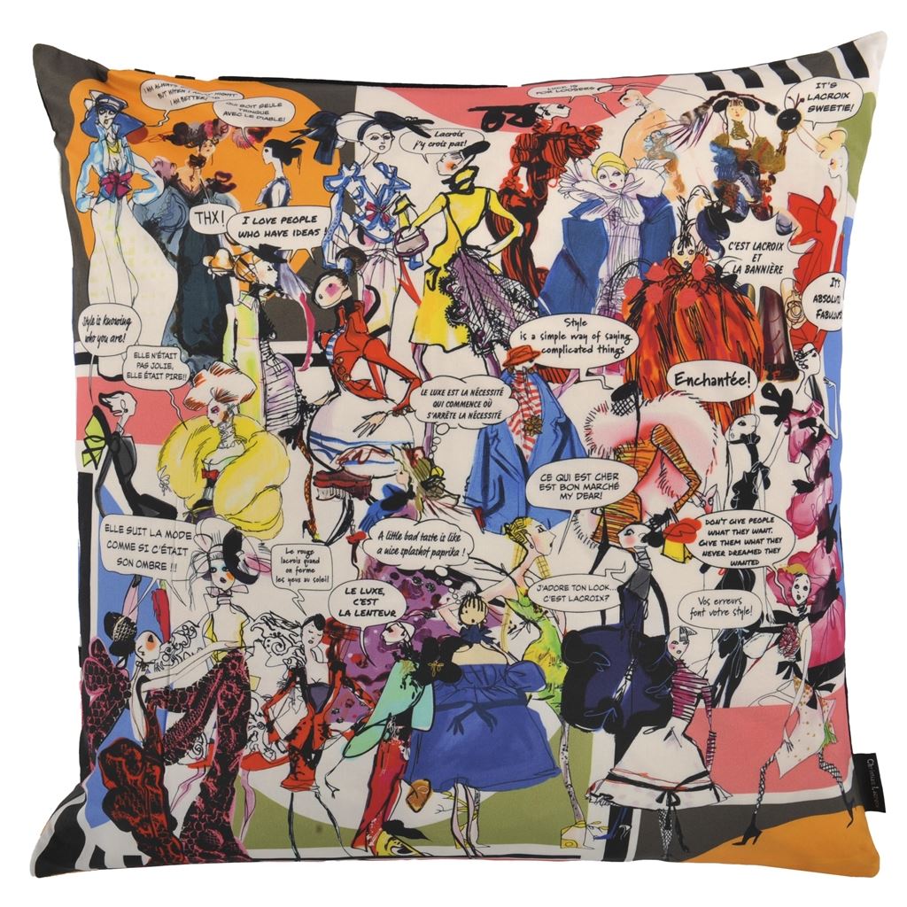 Coussin Lacroix Gossip Multicolore