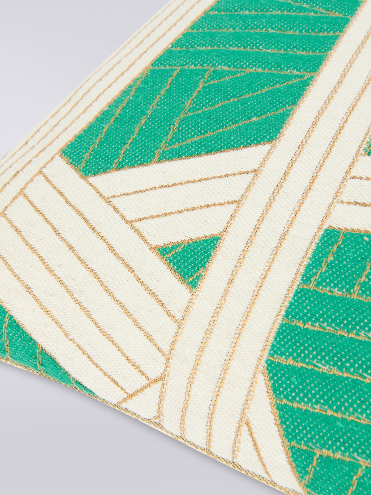 Coussin Nastri Vert Blanc 40x40
