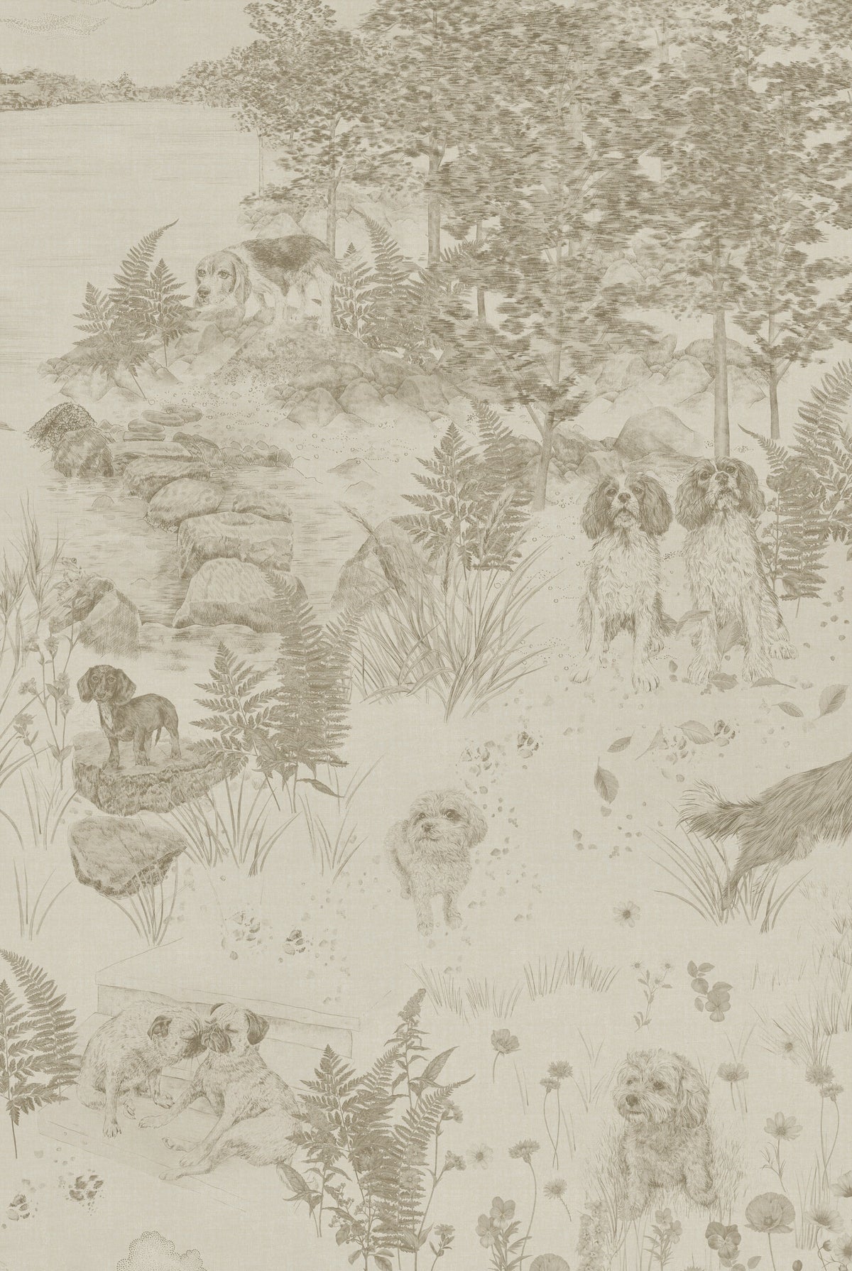 Tapete DOG TALES Ägyptische Baumwolle