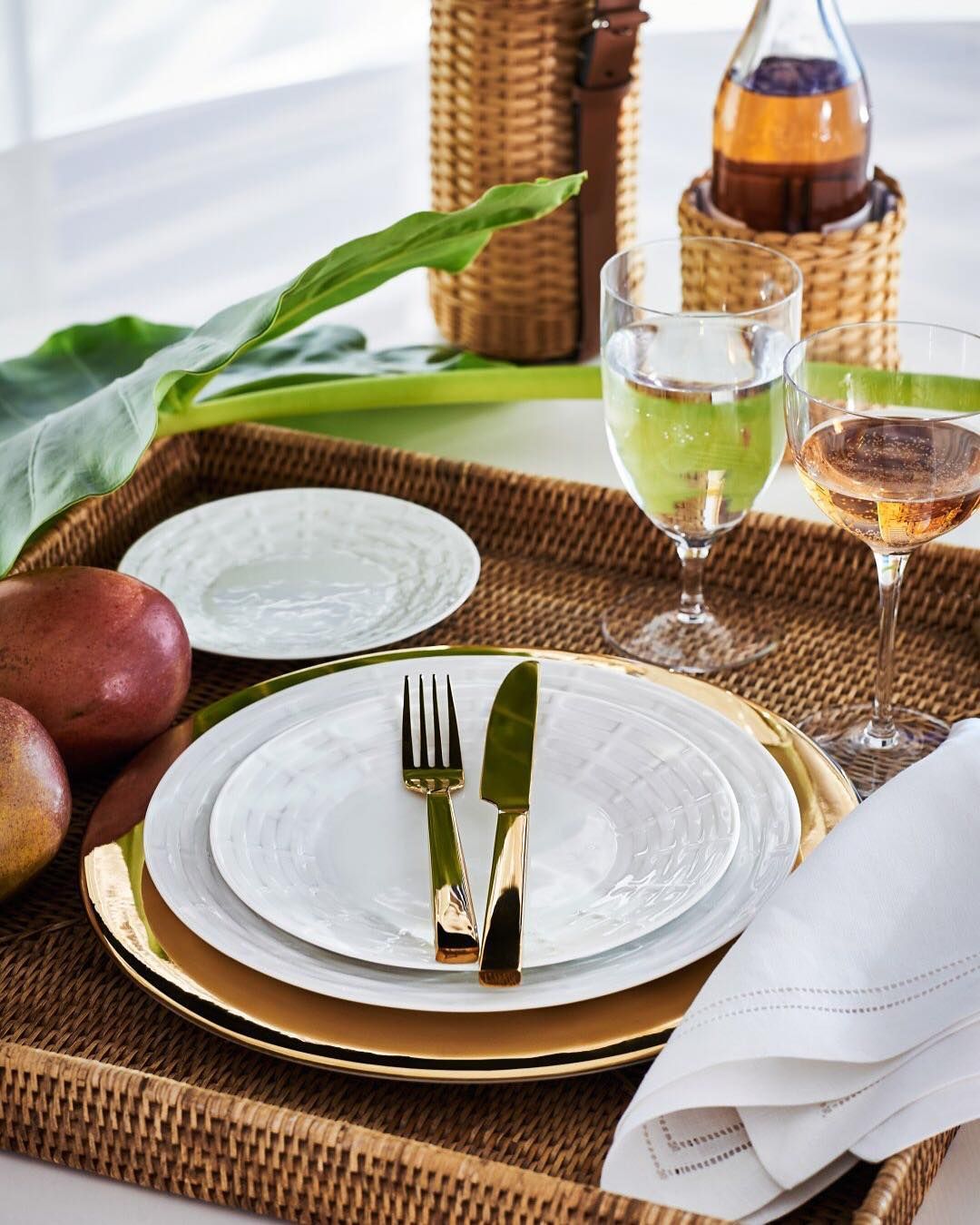 Assiette Somerville Dorée