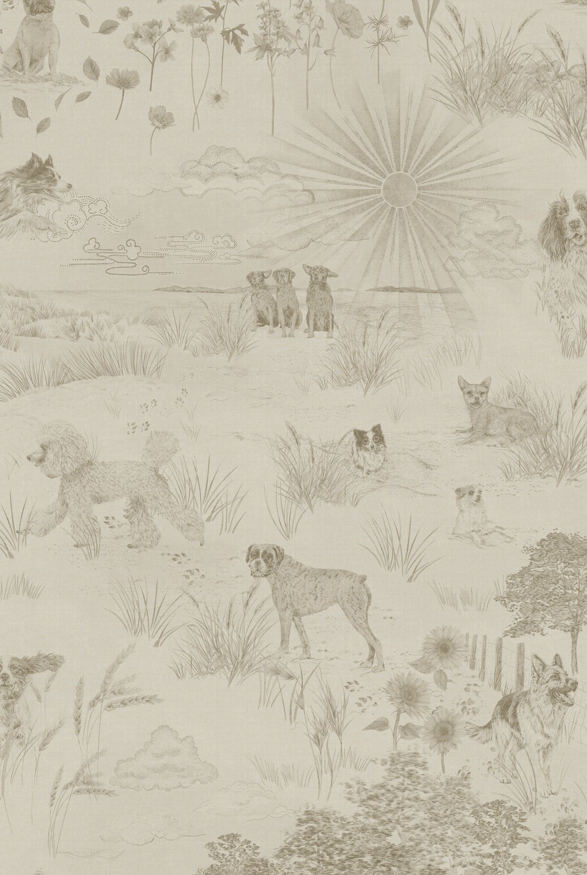 Tapete DOG TALES Ägyptische Baumwolle