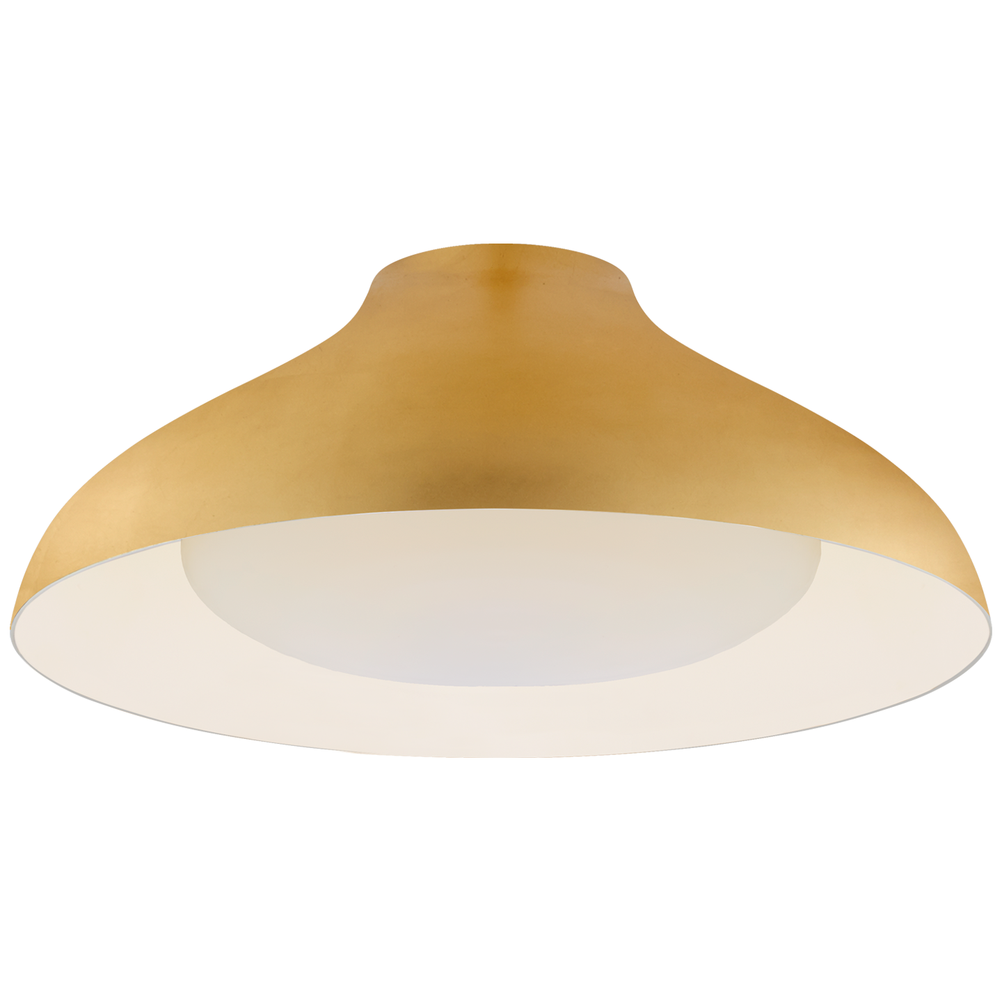 Plafonnier Agnes 18” Doré et Verre