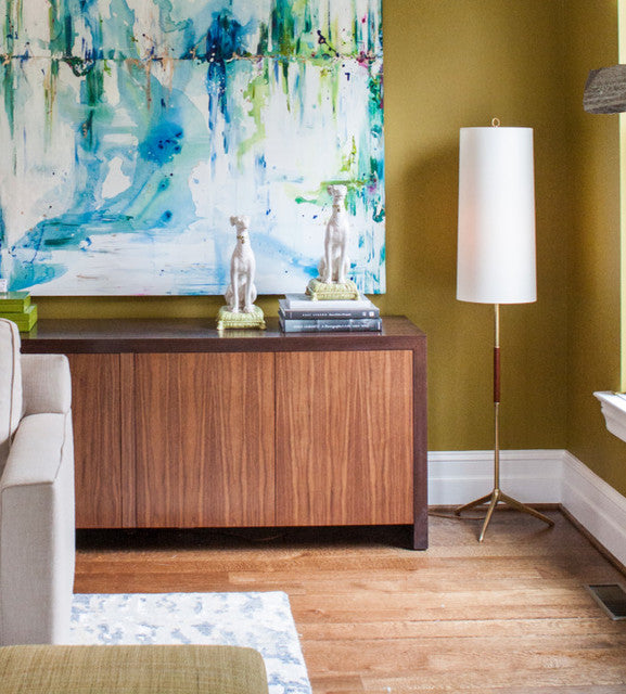 Lampadaire Frankfort Laiton