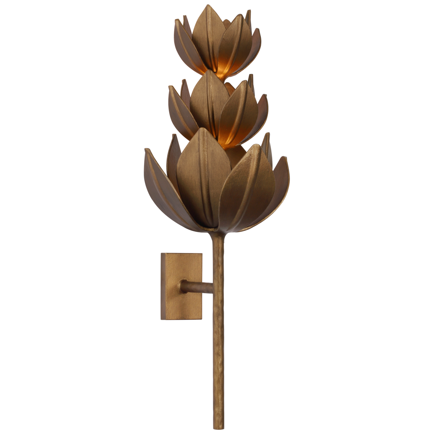 Große Wandlampe „Alberto“ in Antik-Bronze