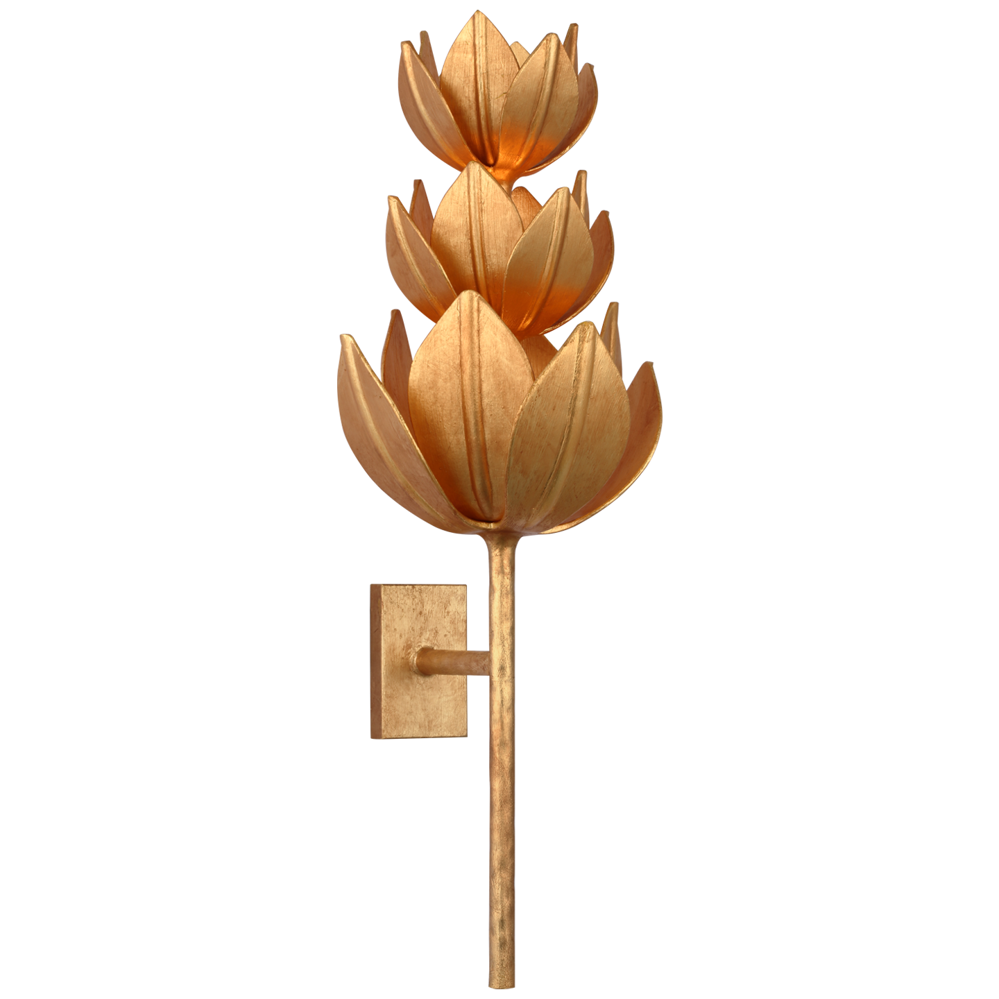 Applique Alberto Large Feuille d'or antique