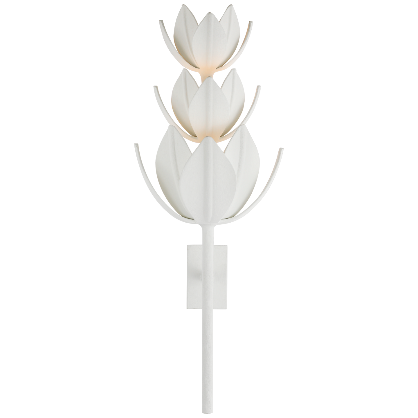 Alberto Large White Plaster Wall Lamp