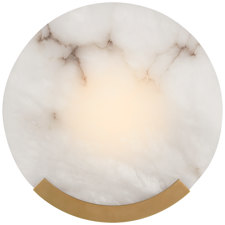 Melange 13" Wandlampe aus Messing und Alabaster