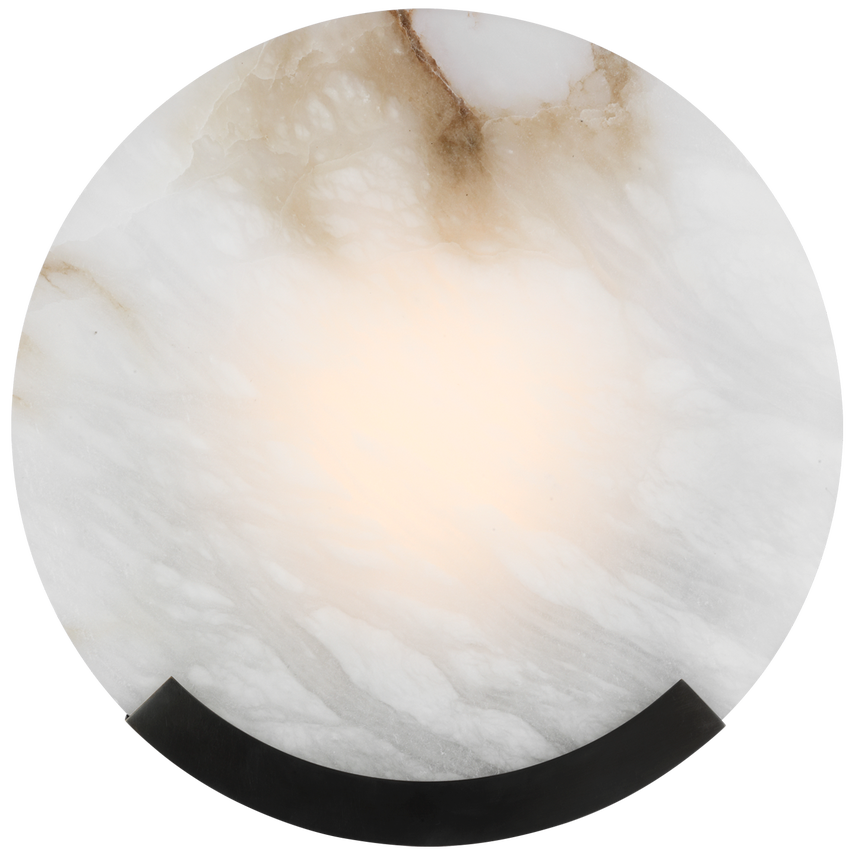 Melange 13" Wandlampe aus Bronze und Alabaster