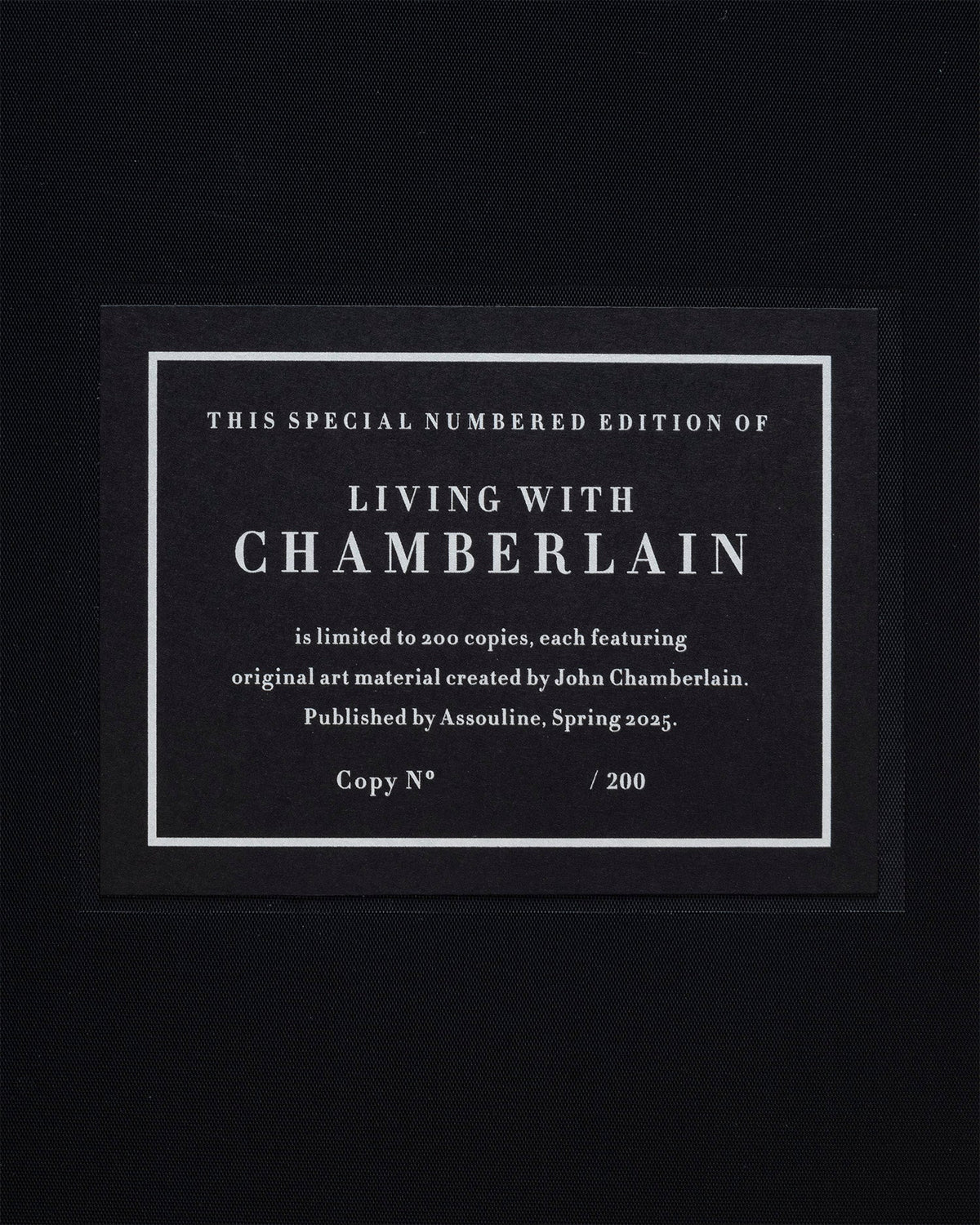 Buch Living with Chamberlain, Art in Residence (Sonderausgabe)
