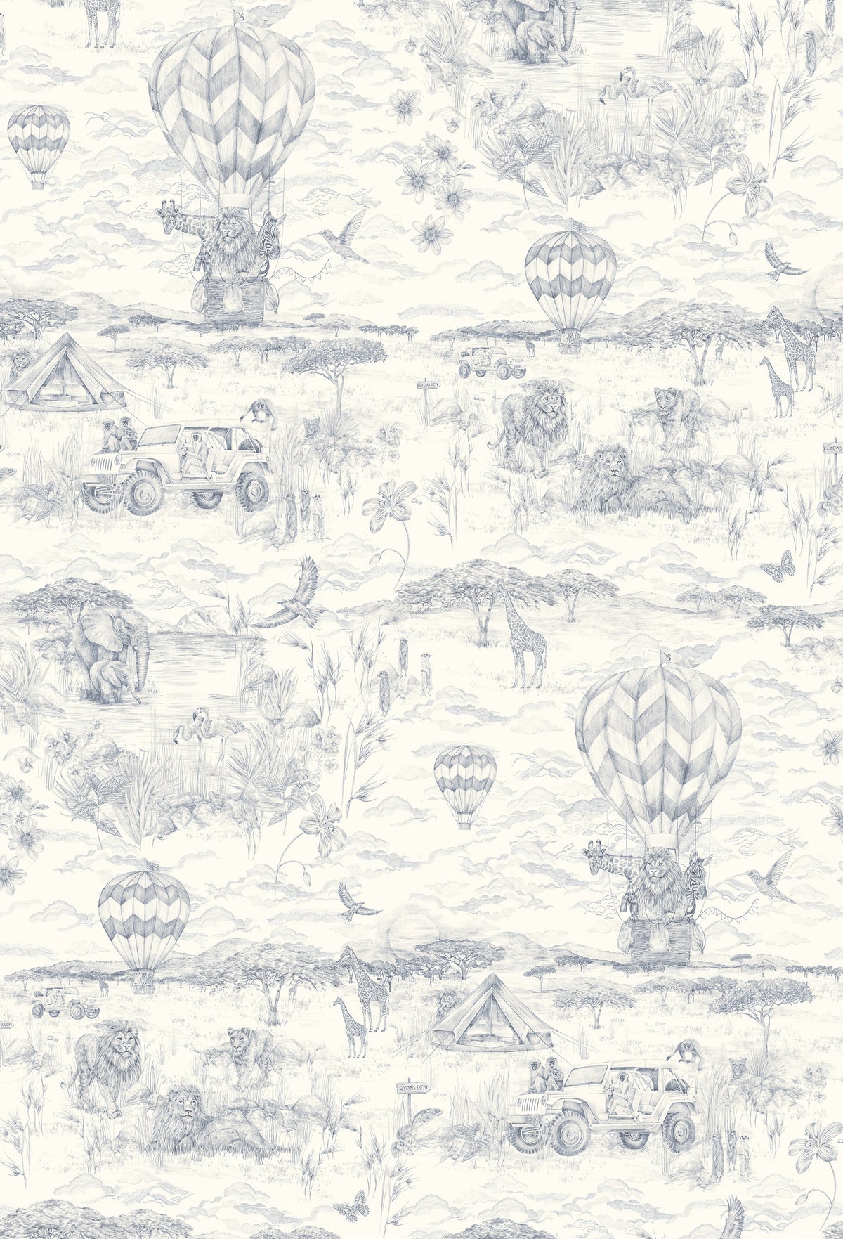 Carta da parati LYONS DEN Baby Blue