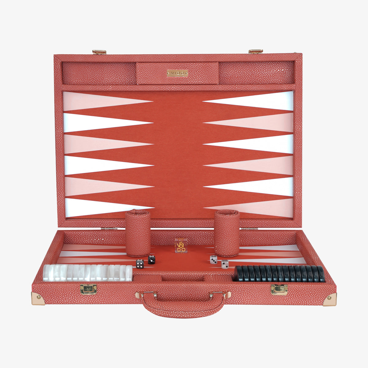 Luxury Backgammon Set Coral Stingray Large By VIDO