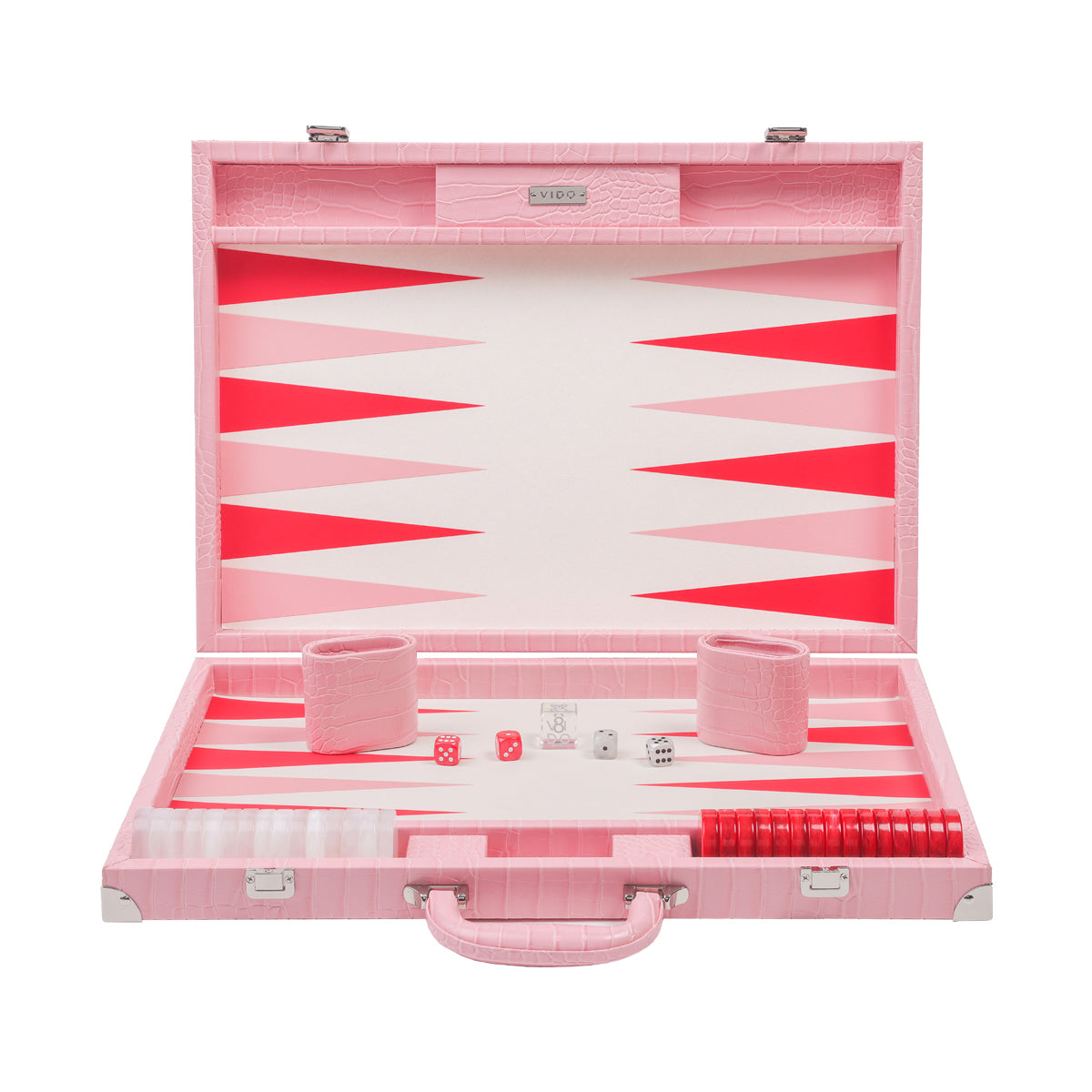 Backgammon Alligator Rose Flamingo - Large