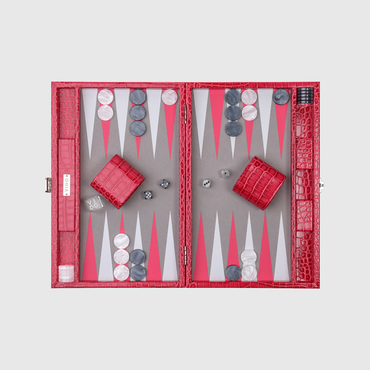 Backgammon Alligator Lampone - Medium