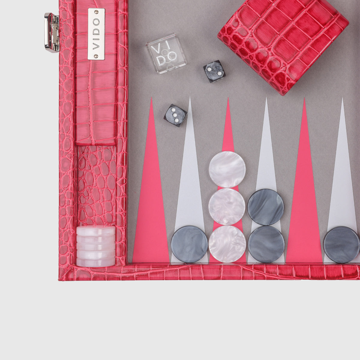 Backgammon Alligator Lampone - Medium
