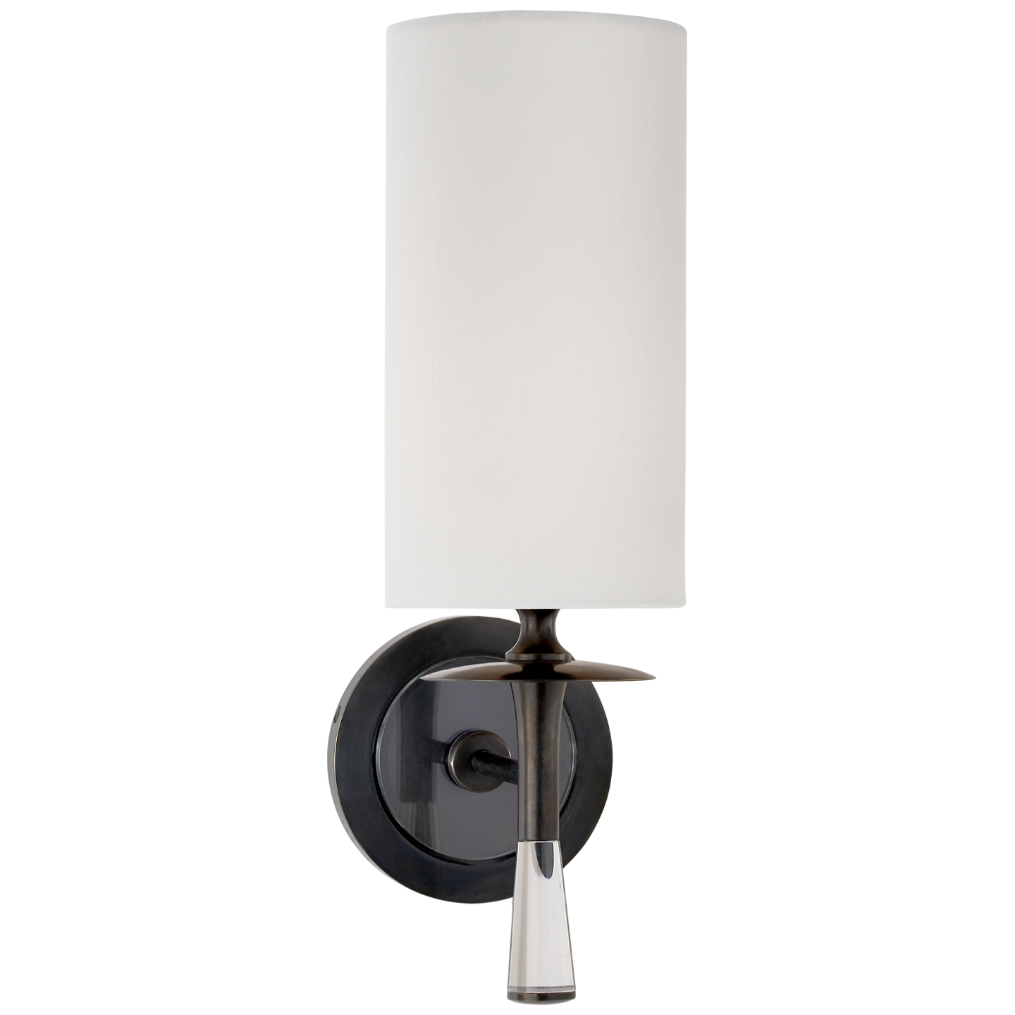 Drunmore Single Bronze Crystal Wall Lamp