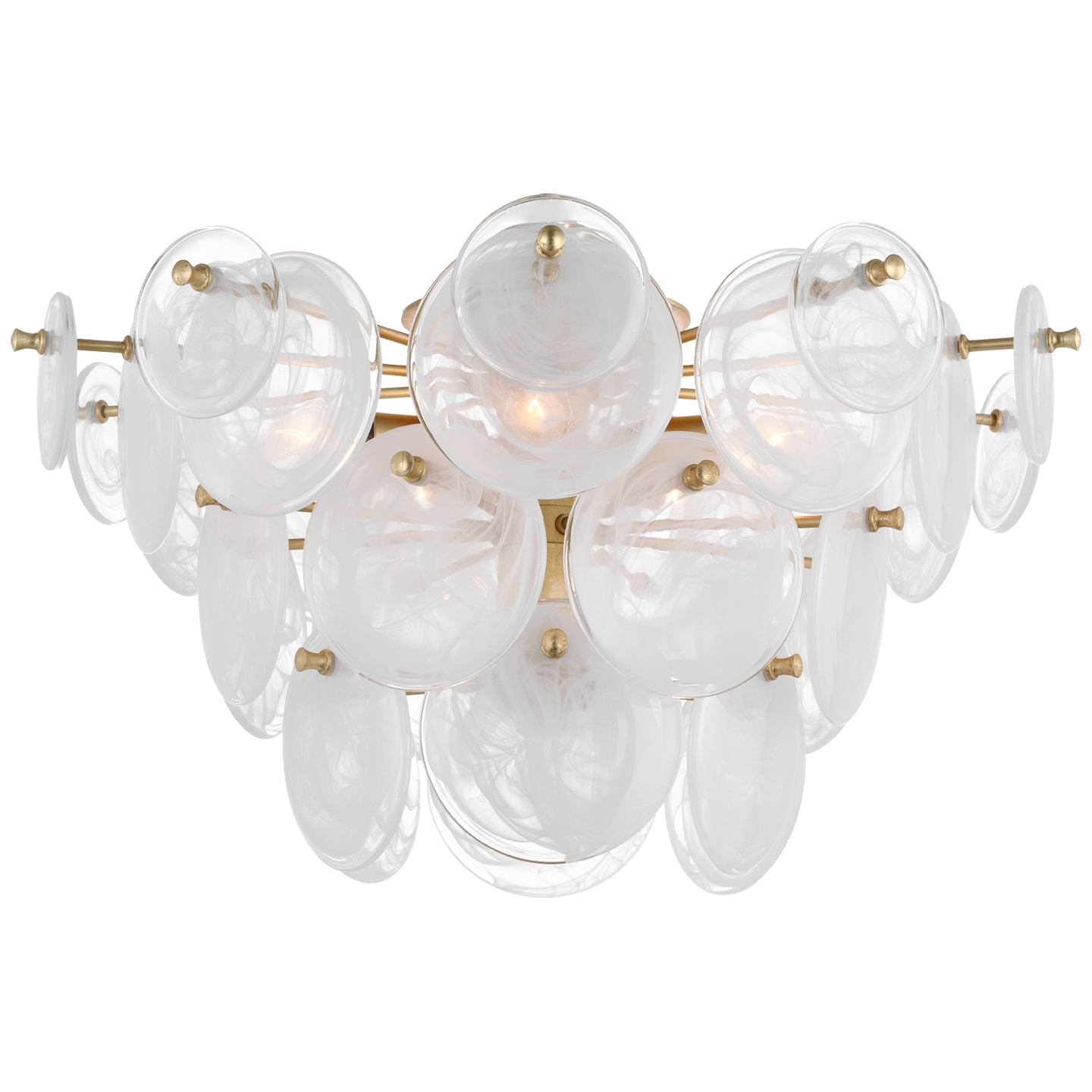 Loire Medium Nickel Ceiling Light