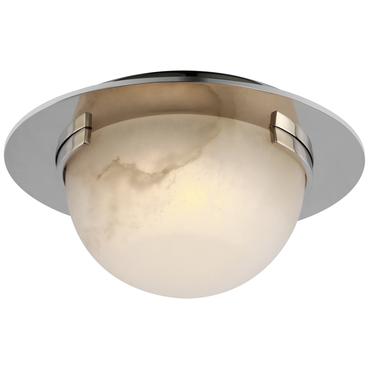 Melange Solitaire Nickel Ceiling Light