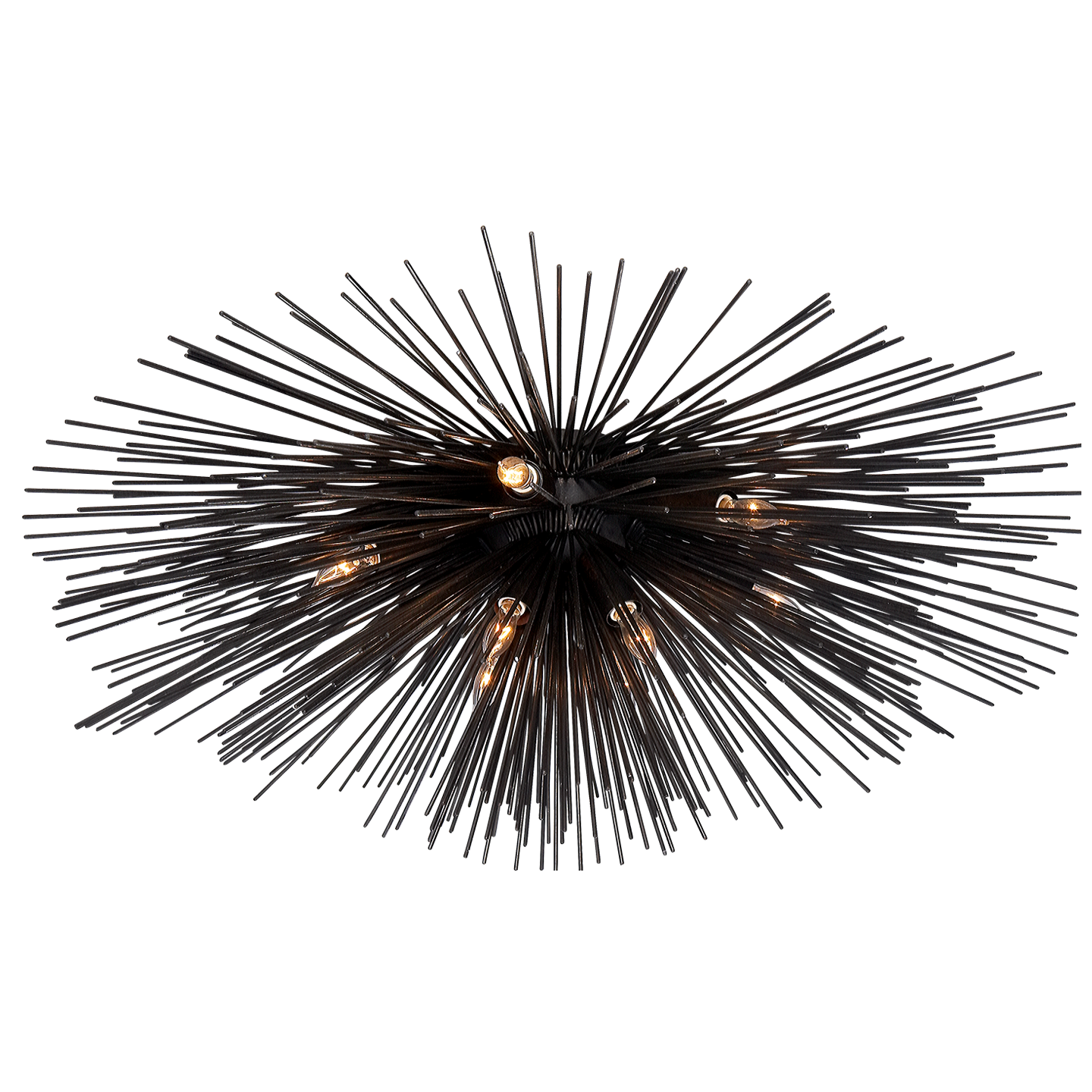 Strada Medium Aged Iron Ceiling Light