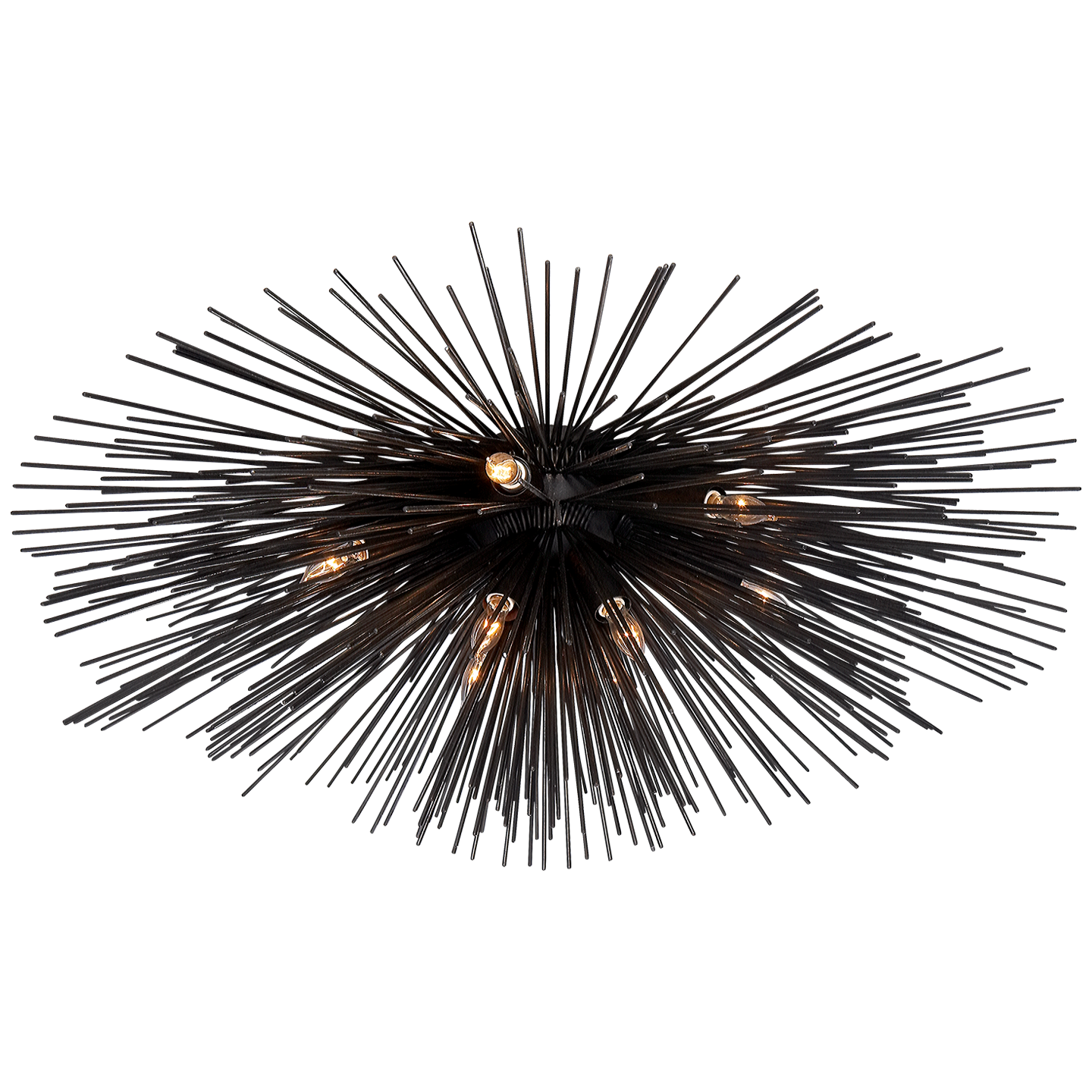 Strada Large Aged Iron Ceiling Light