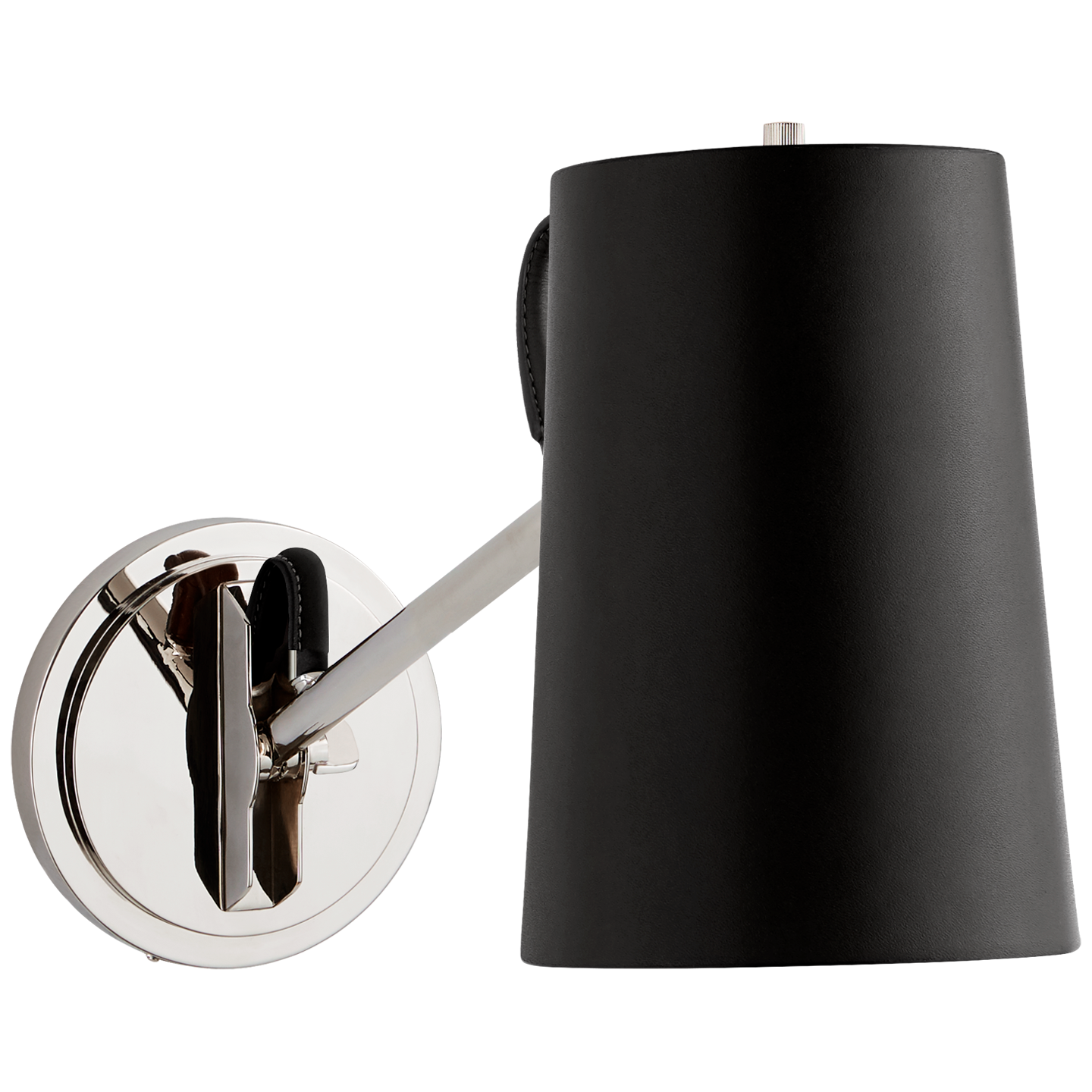 Benton Single Nickel Chocolate Wall Lamp