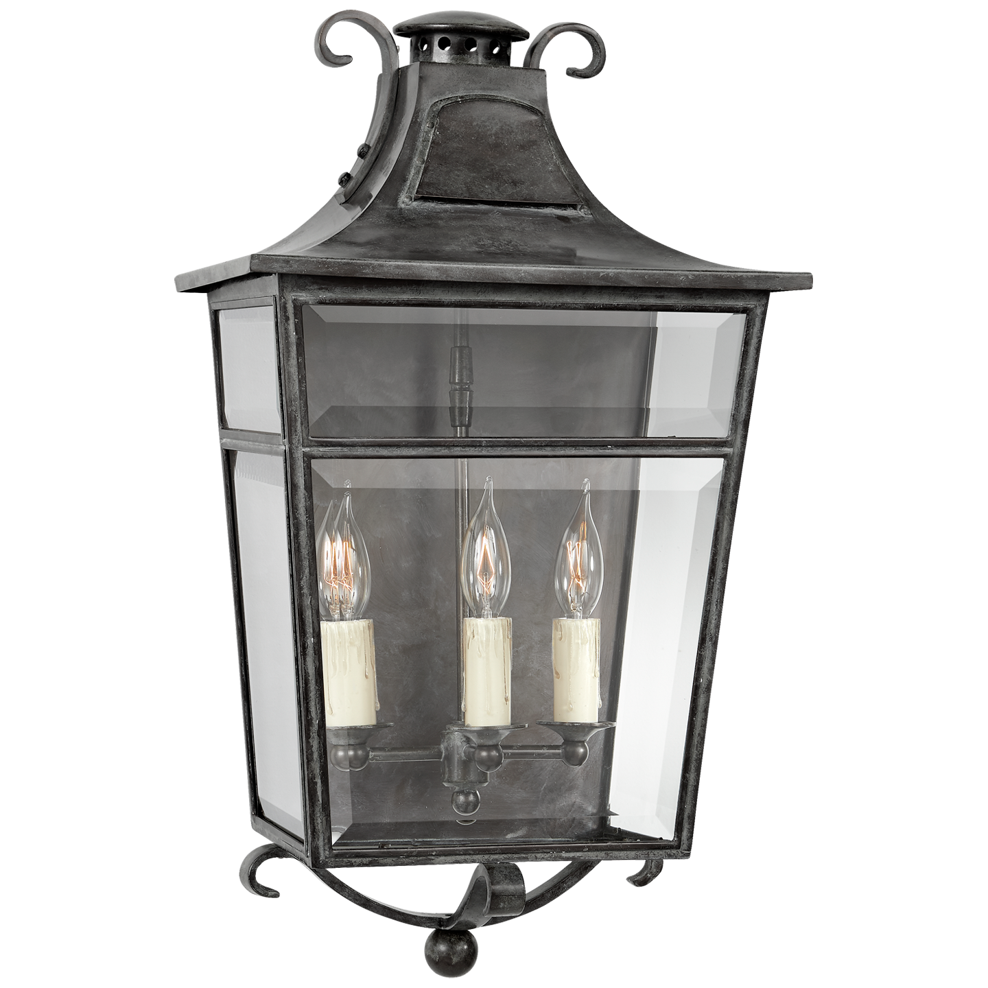 Applique d'Extérieur Carrington Medium Rouille Française