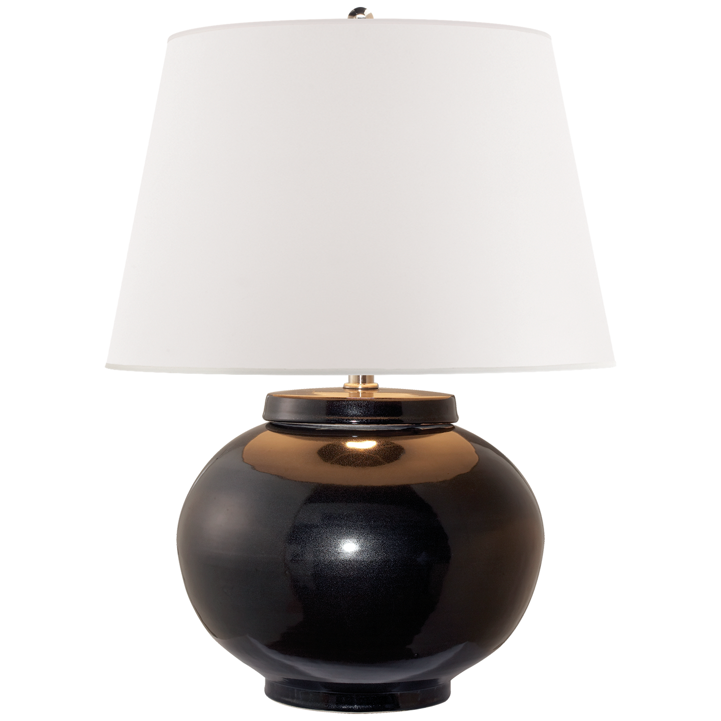 Carter Small Black Porcelain Lamp