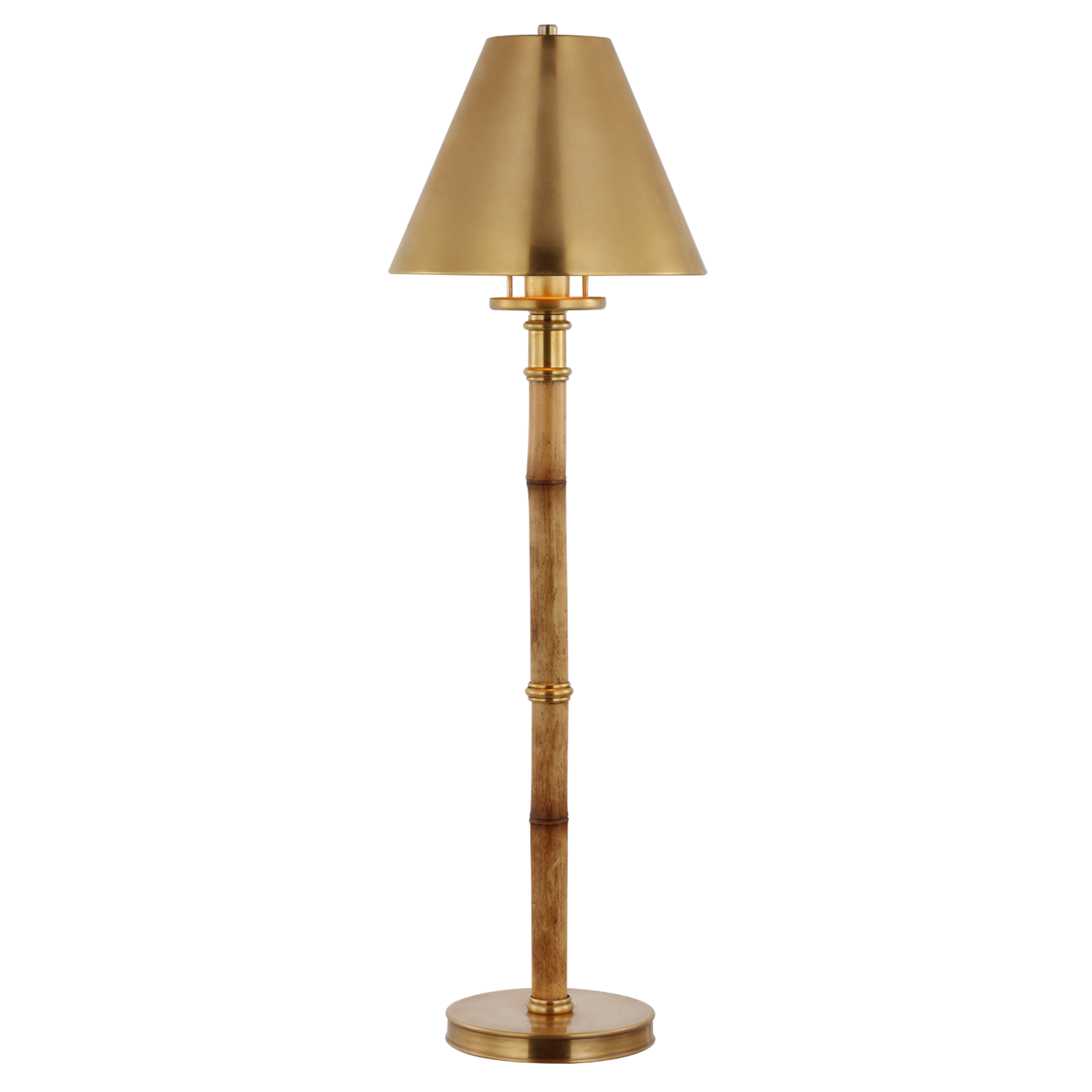 Dalfern Lamp Brass Bamboo Brass Lampshade
