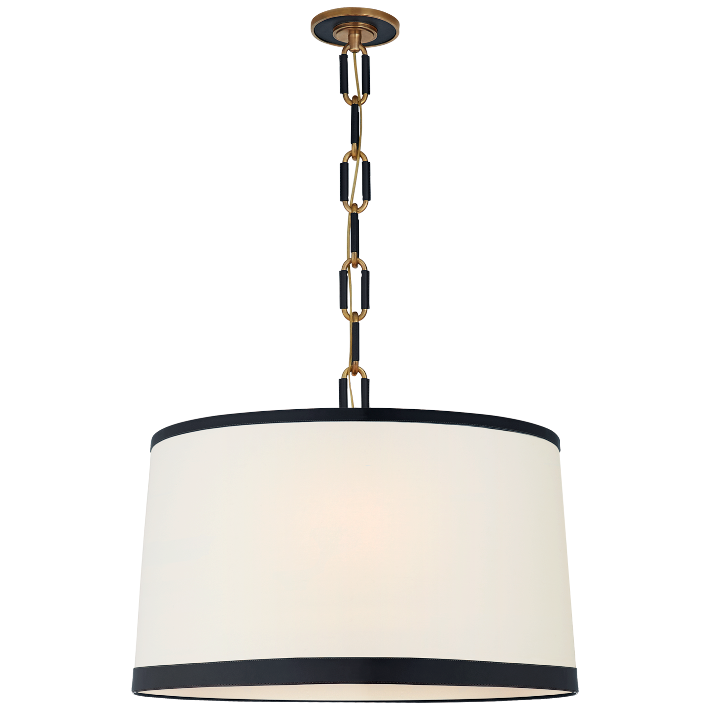 Cody Large Brass Pendant Lamp Navy