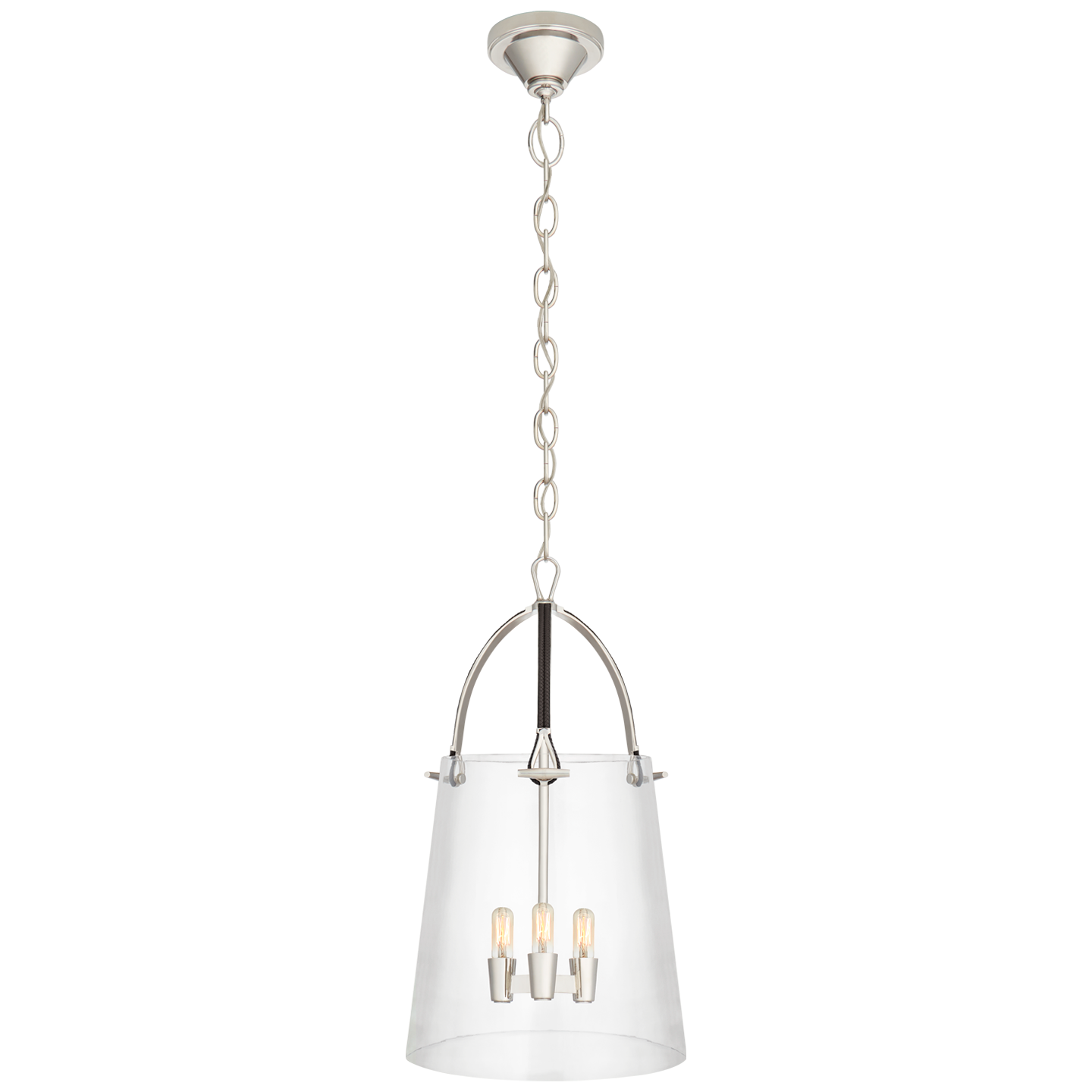Julian Medium Nickel Pendant Light
