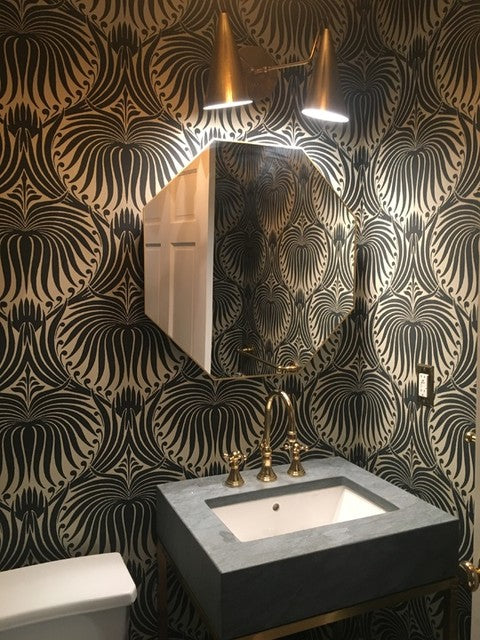 Clemente Double Brass Wall Lamp