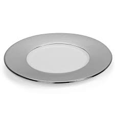 Assiette Somerville Platine