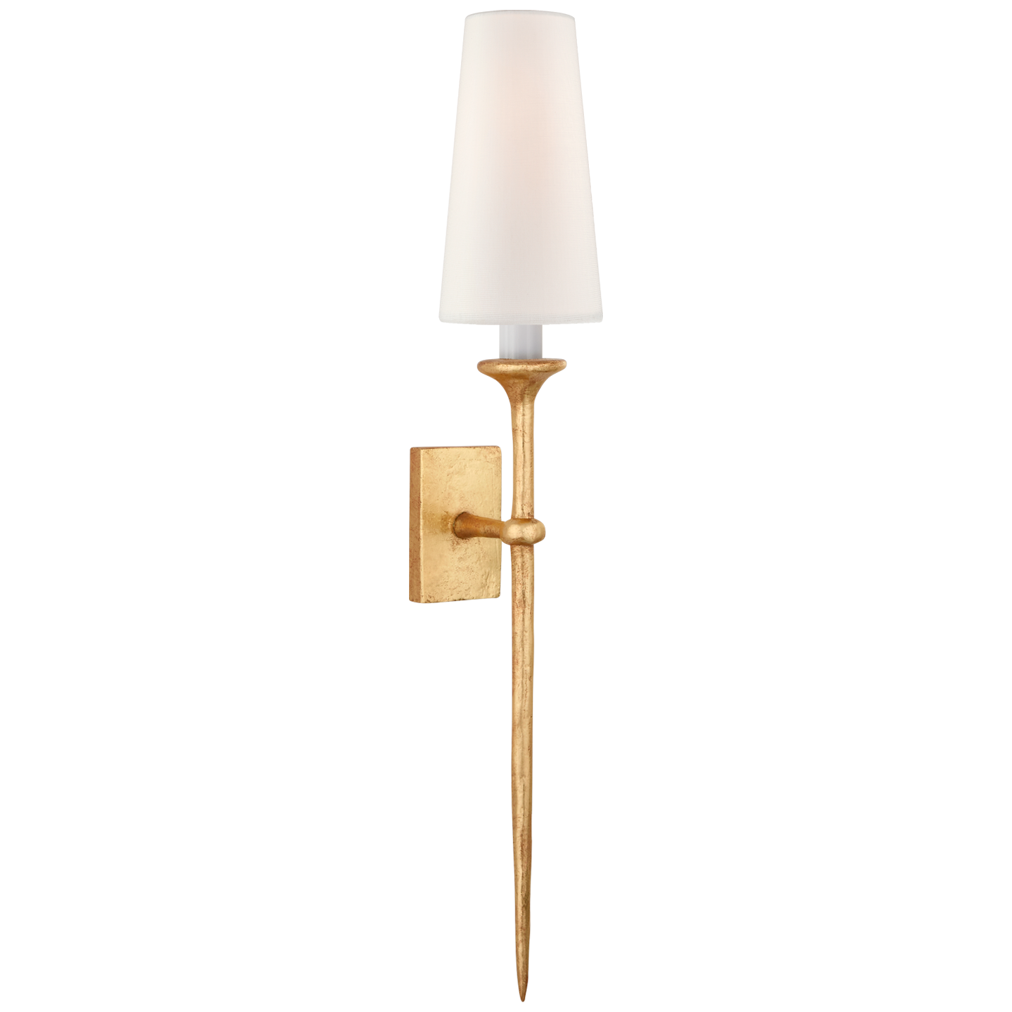 Iberia Antike Wandlampe aus Blattgold und Leinen