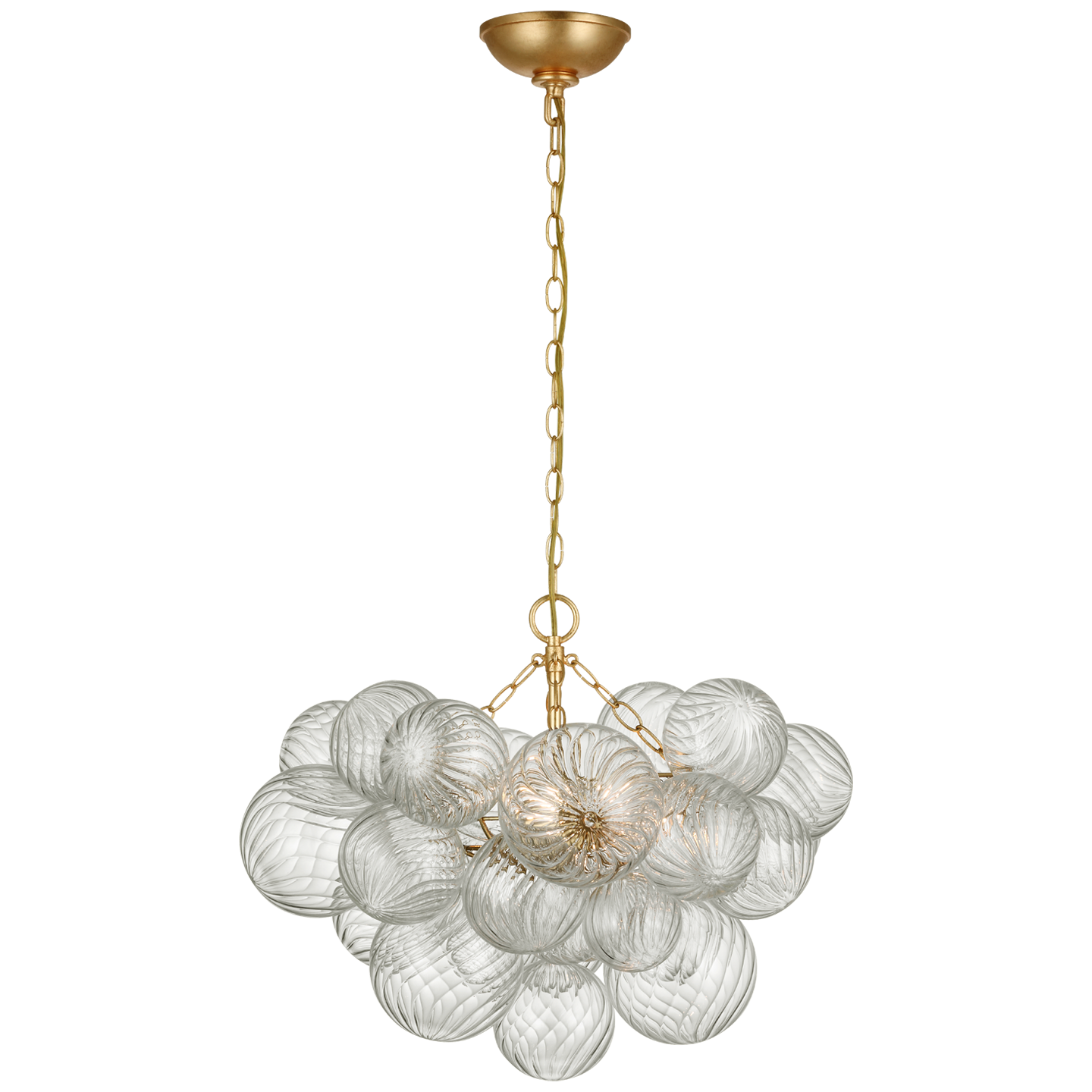 Chandelier Talia Small Doré et Verre