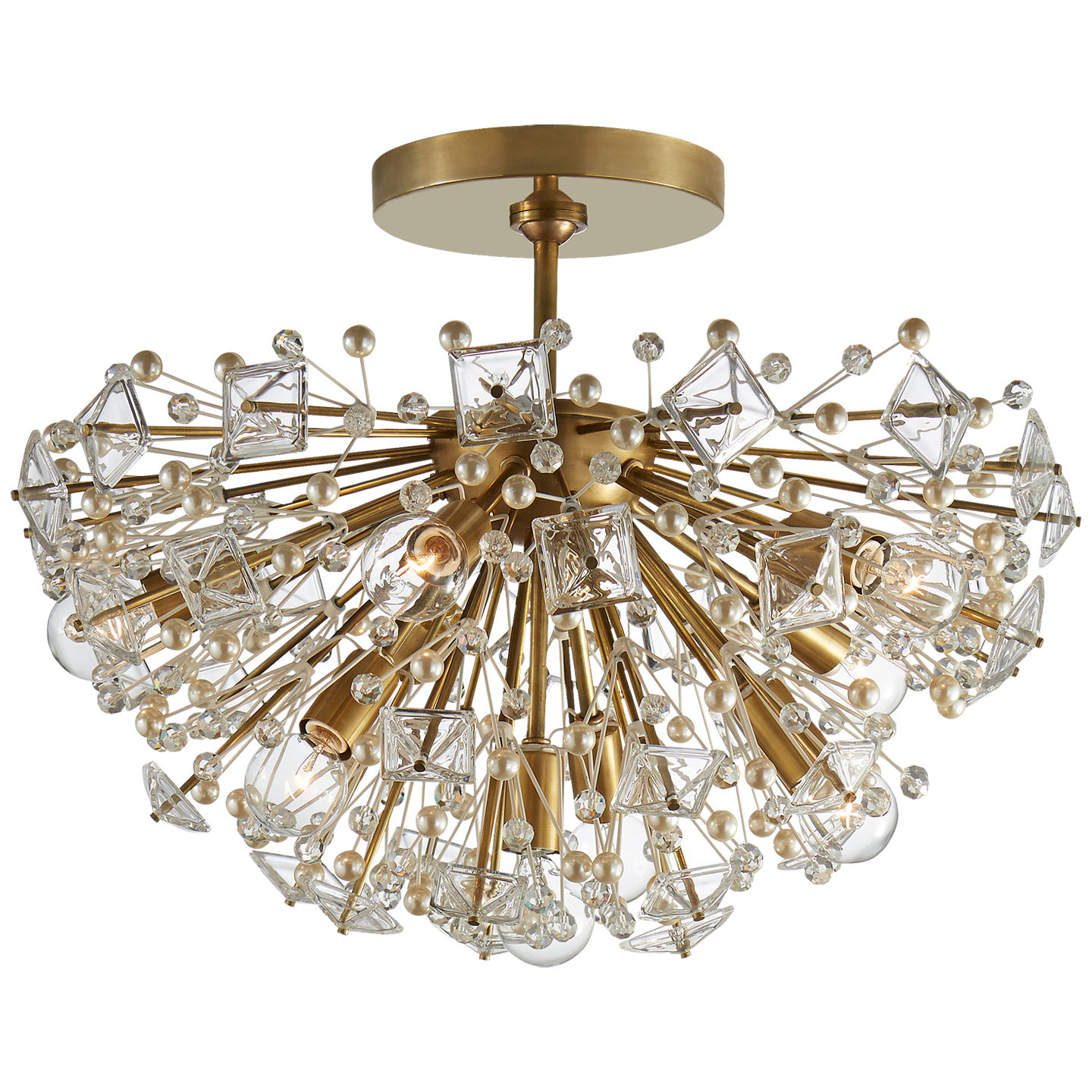 Dickinson mittelgroße Deckenleuchte aus Messing