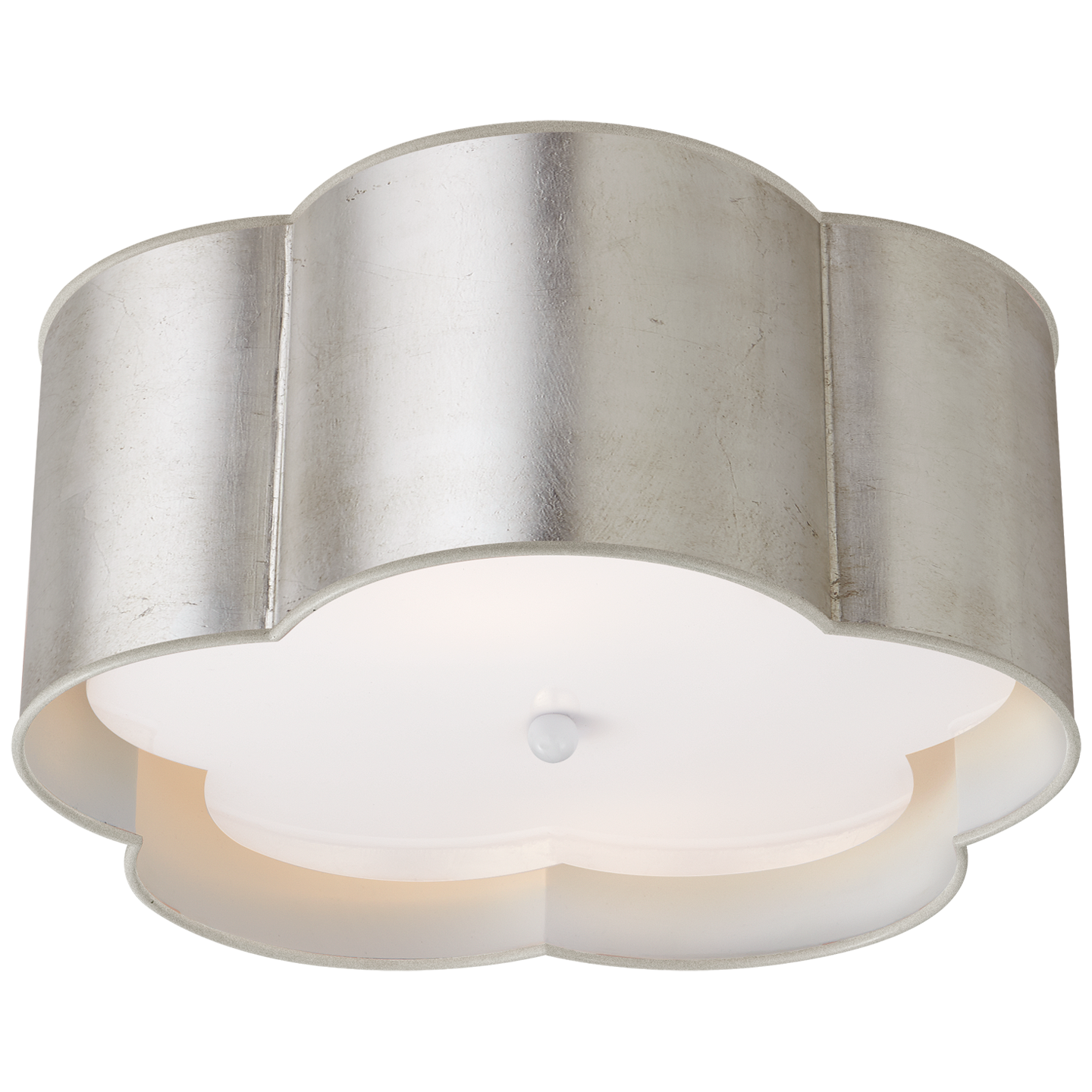 Plafonnier Bryce Medium Argent / Acrylique