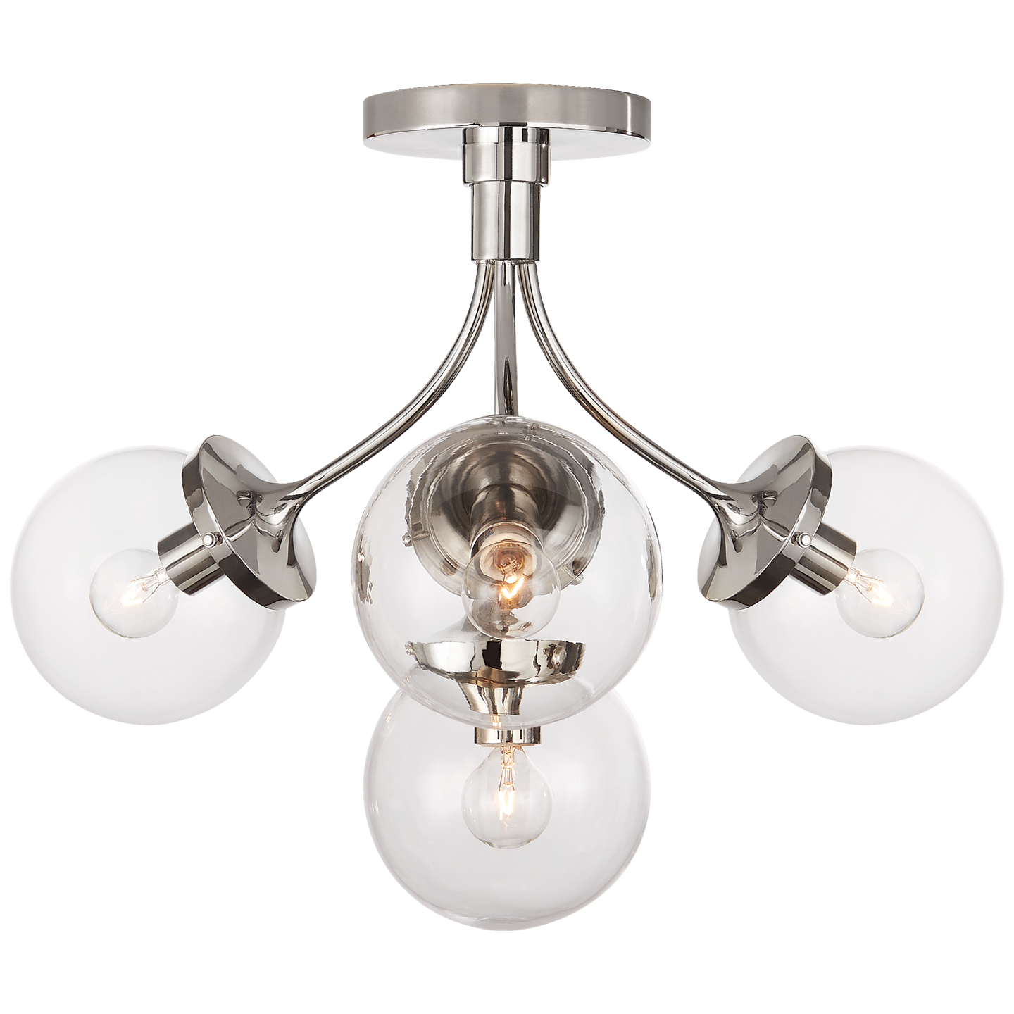 Plafonnier Prescott Medium Nickel