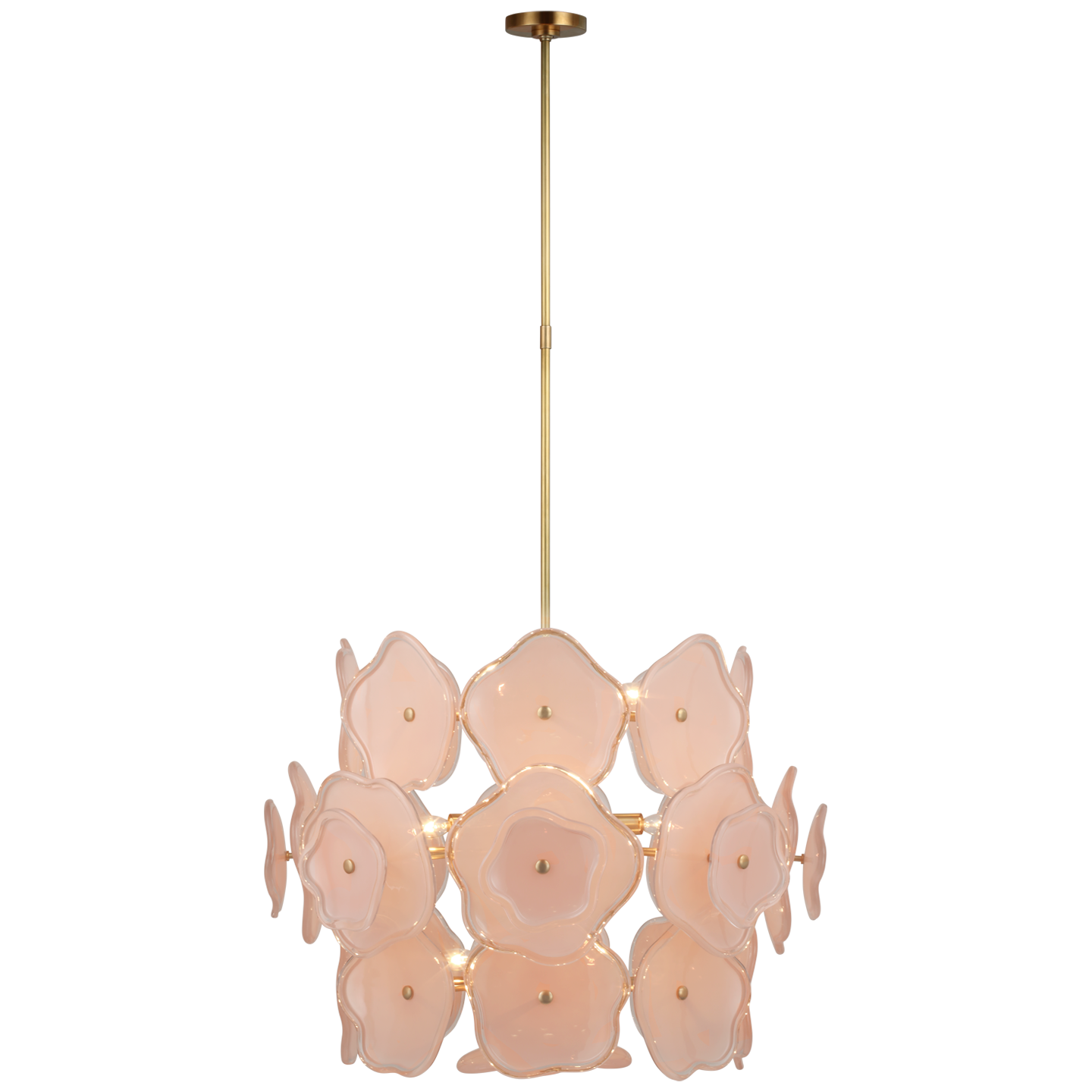 Chandelier Leighton Barrel Large Blush / Laiton