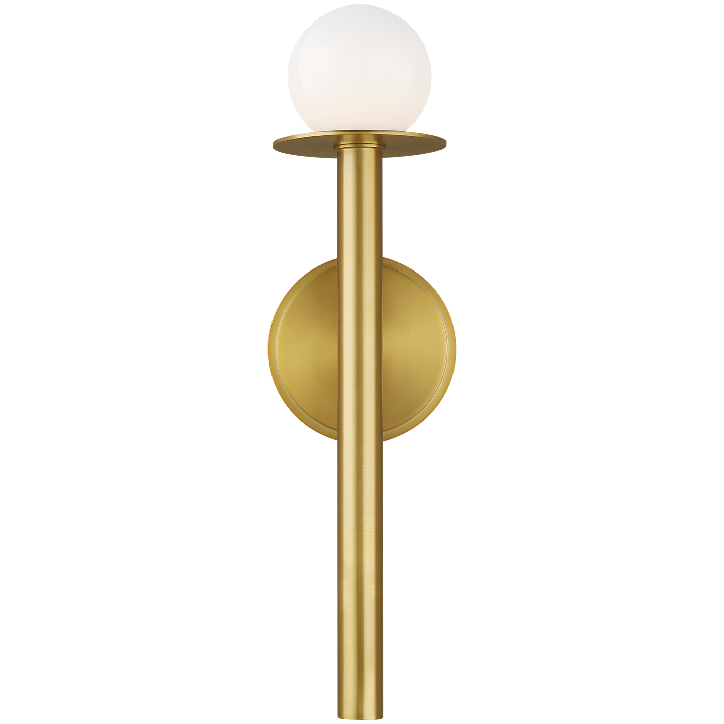 Applique Nodes Double Laiton Verre blanc