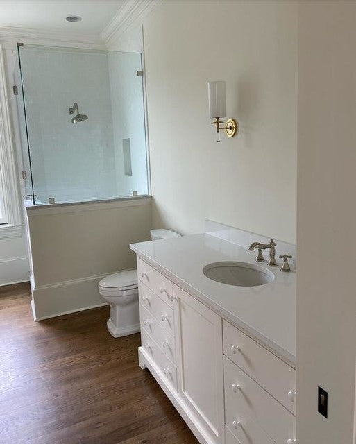 Drunmore Single Brass Crystal and Linen Wall Light