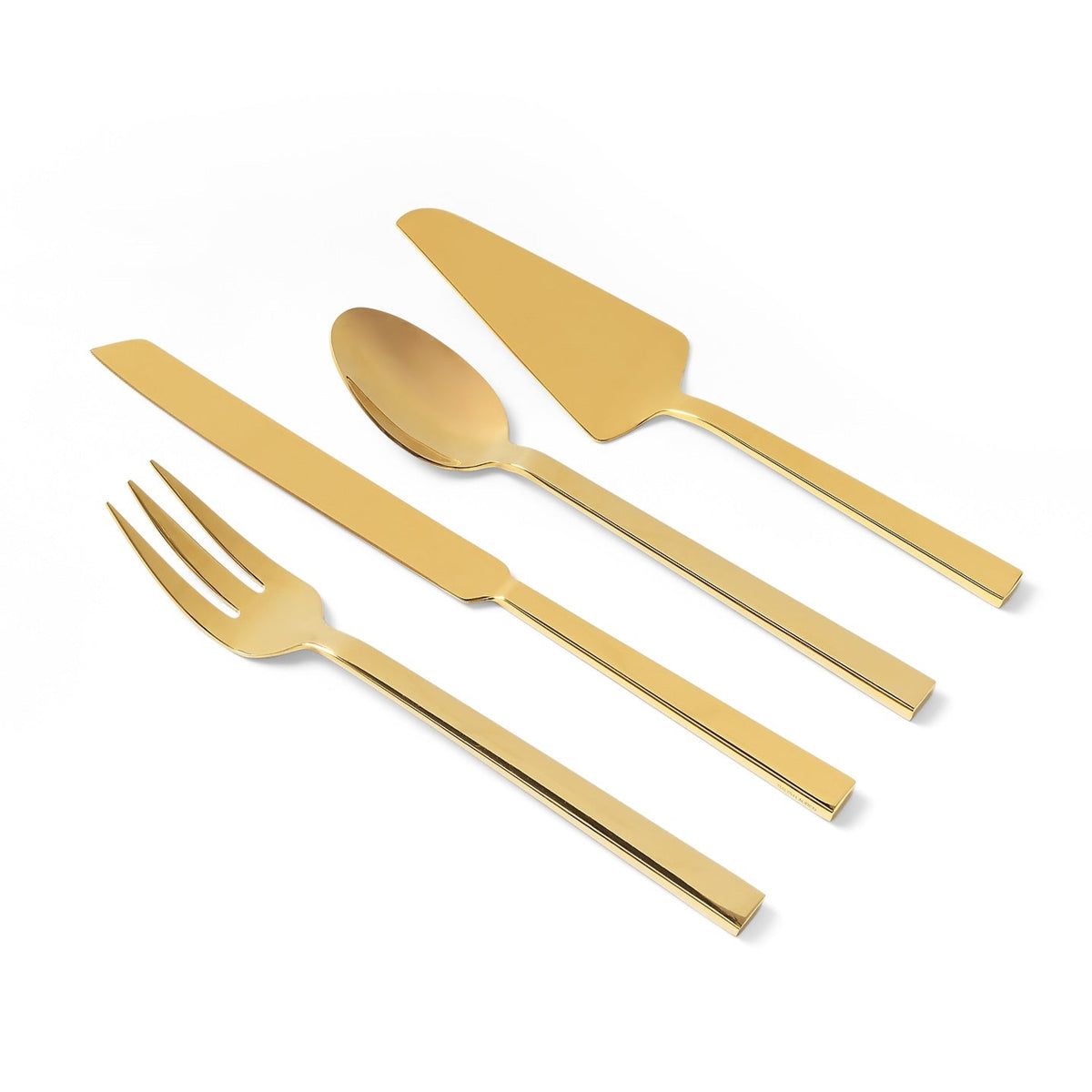 Set of 4 Academy Gold serving utensils