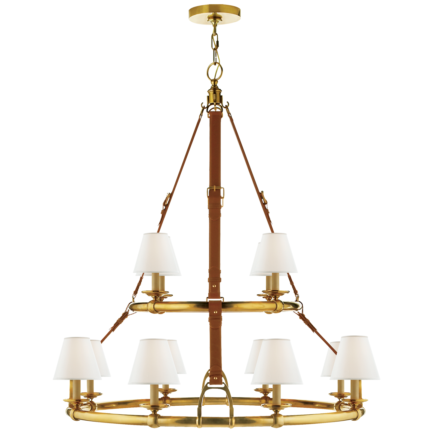 Chandelier Double Westbury Laiton