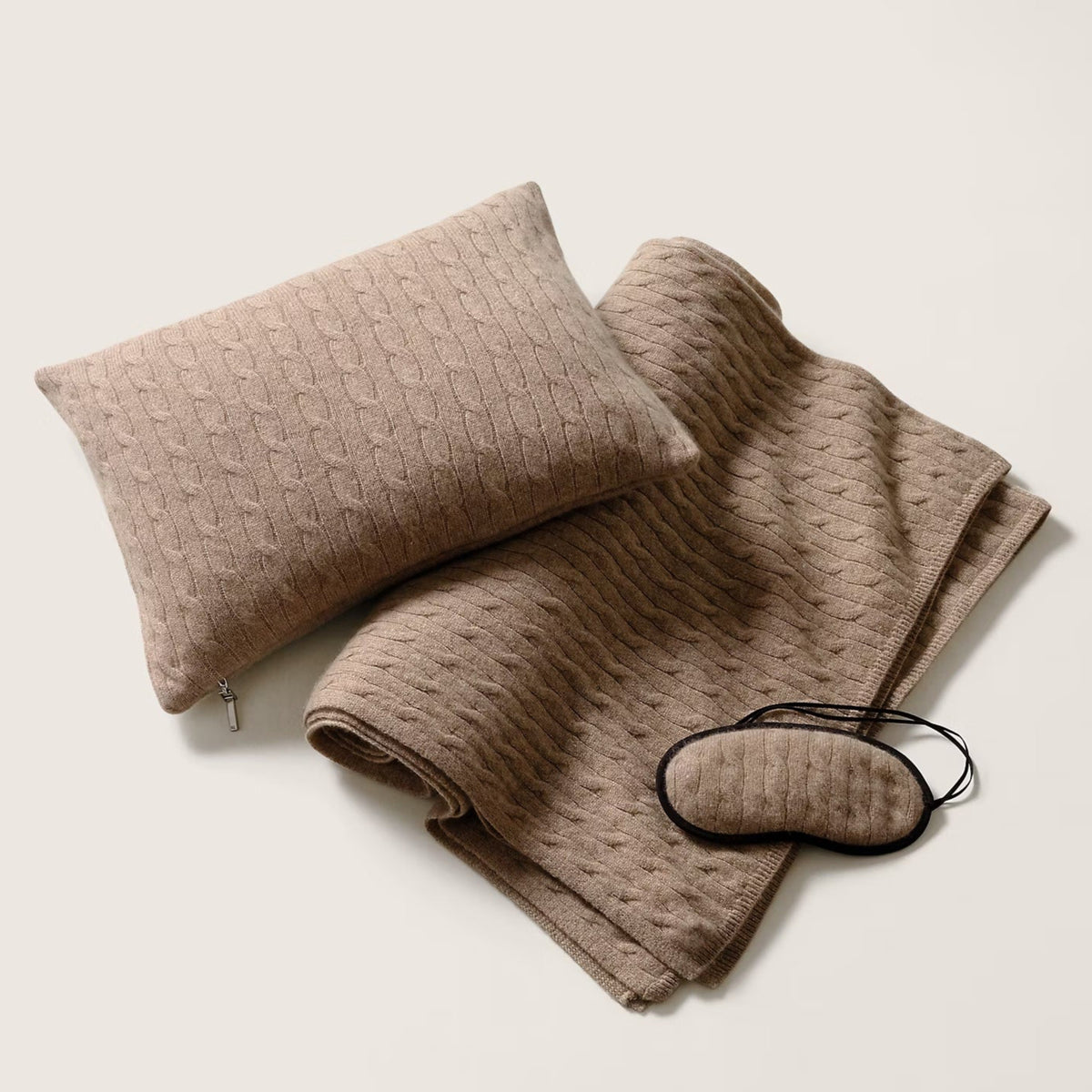 Set de voyage Cable Cashmere Natural