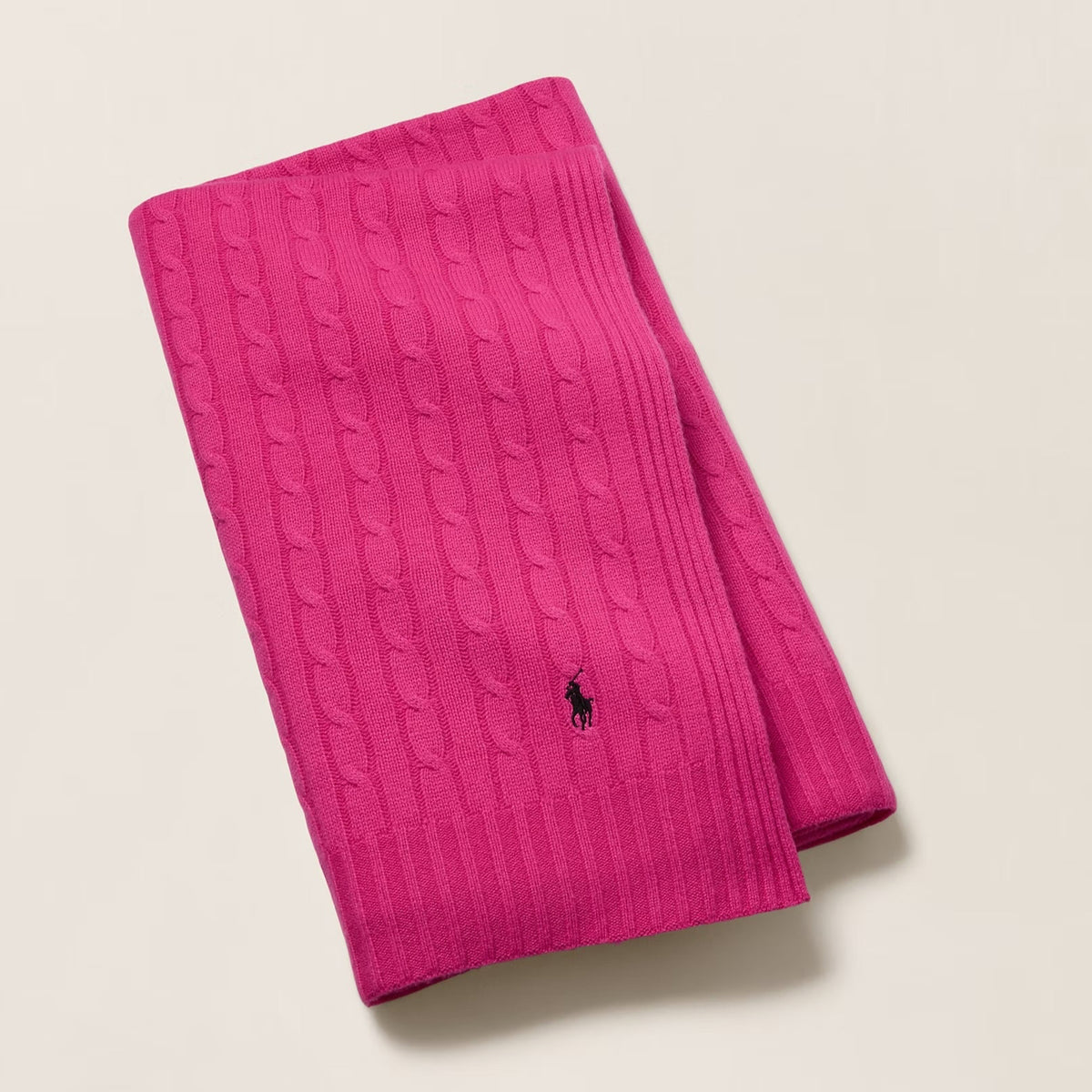 Плед Cable из кашемира Pink Peony