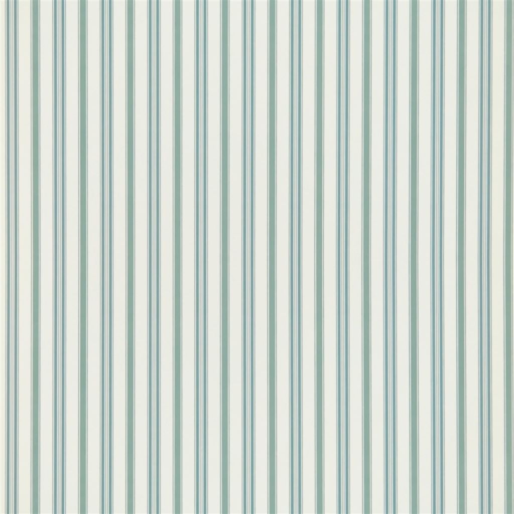 Basil Stripe Teal Blue