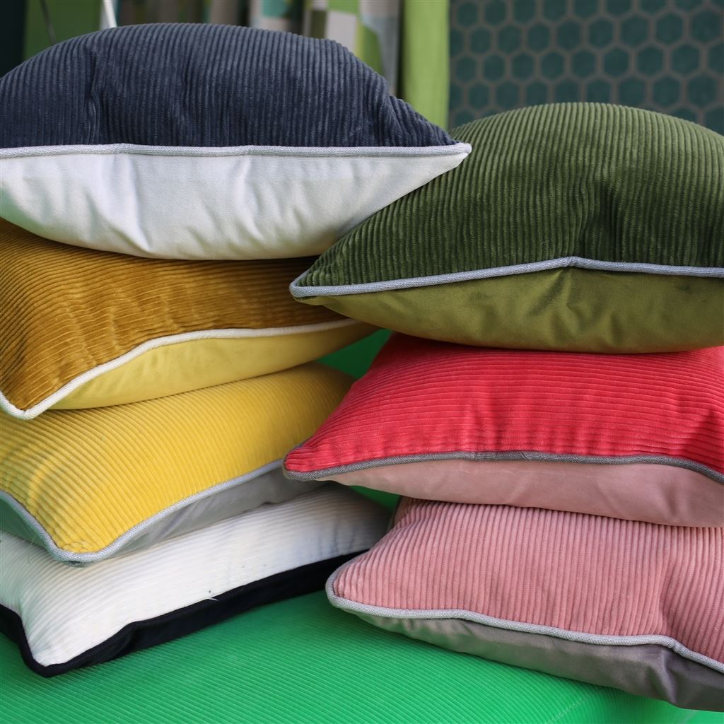 Coussin DG En Velours Côtelé Corda Forest