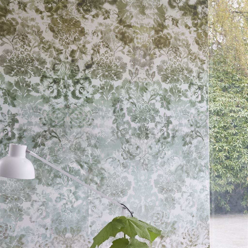 Tarbana Damask Linen Wallpaper