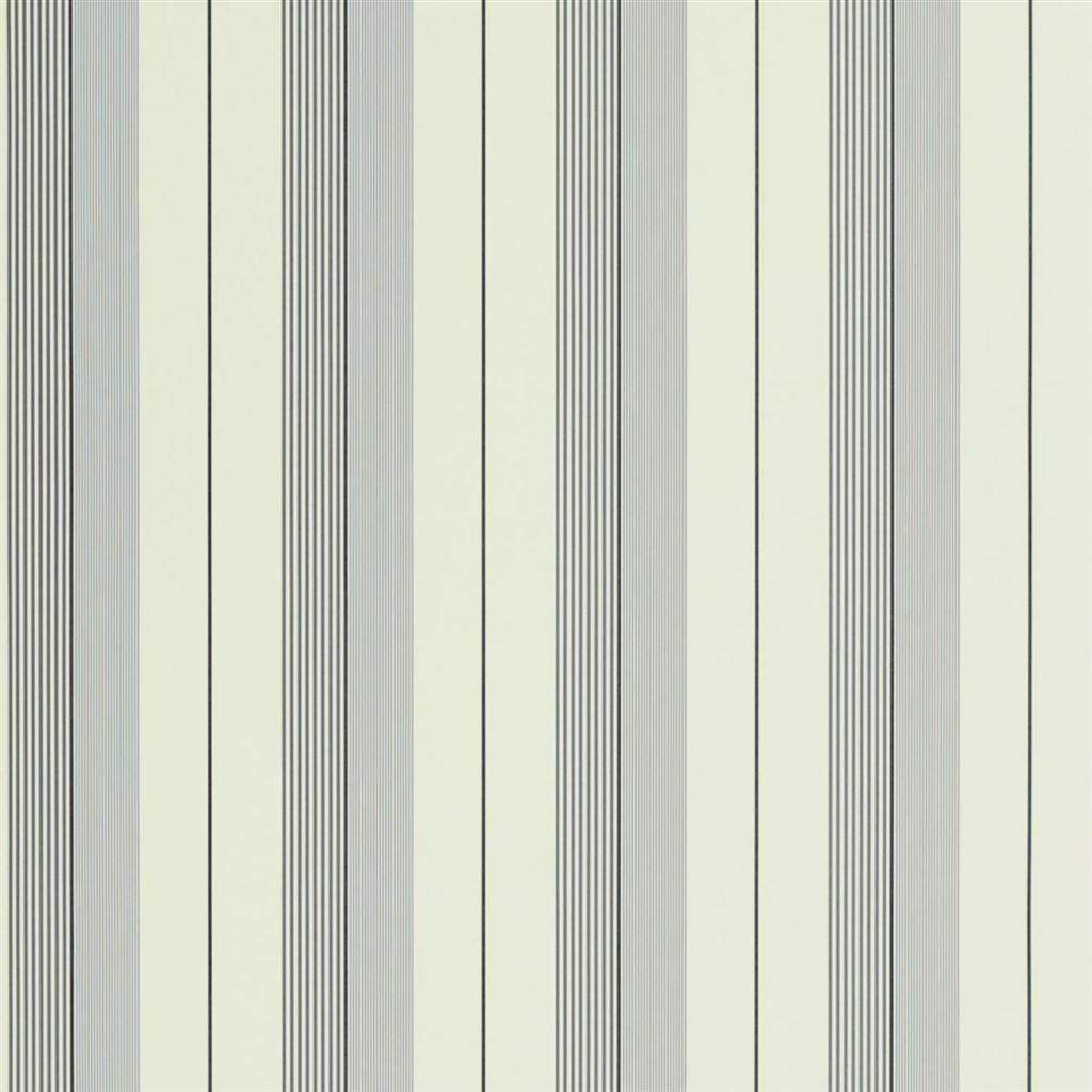Aiden Stripe - Granite / Cream
