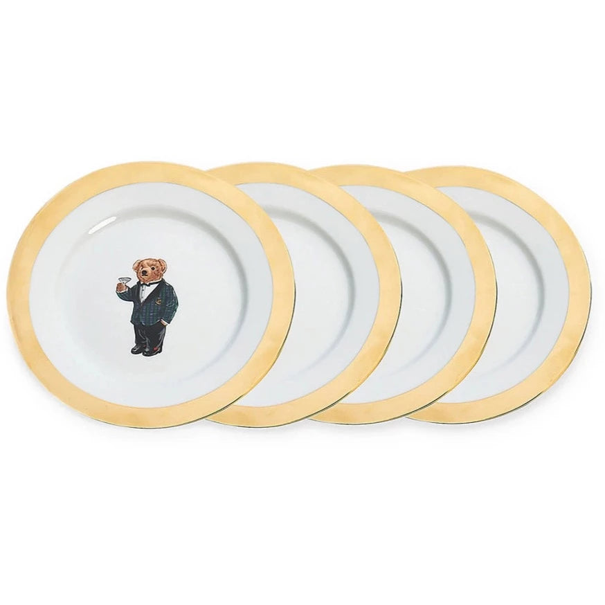 Assiettes à dessert Thompson Polo Bear (Set de 4)