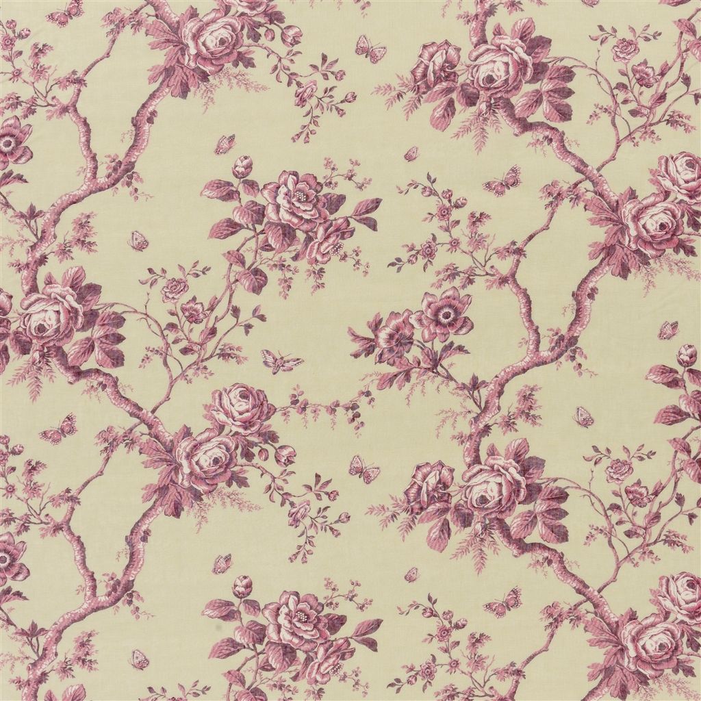 Ashfield Floral Voile - Vintage Wine